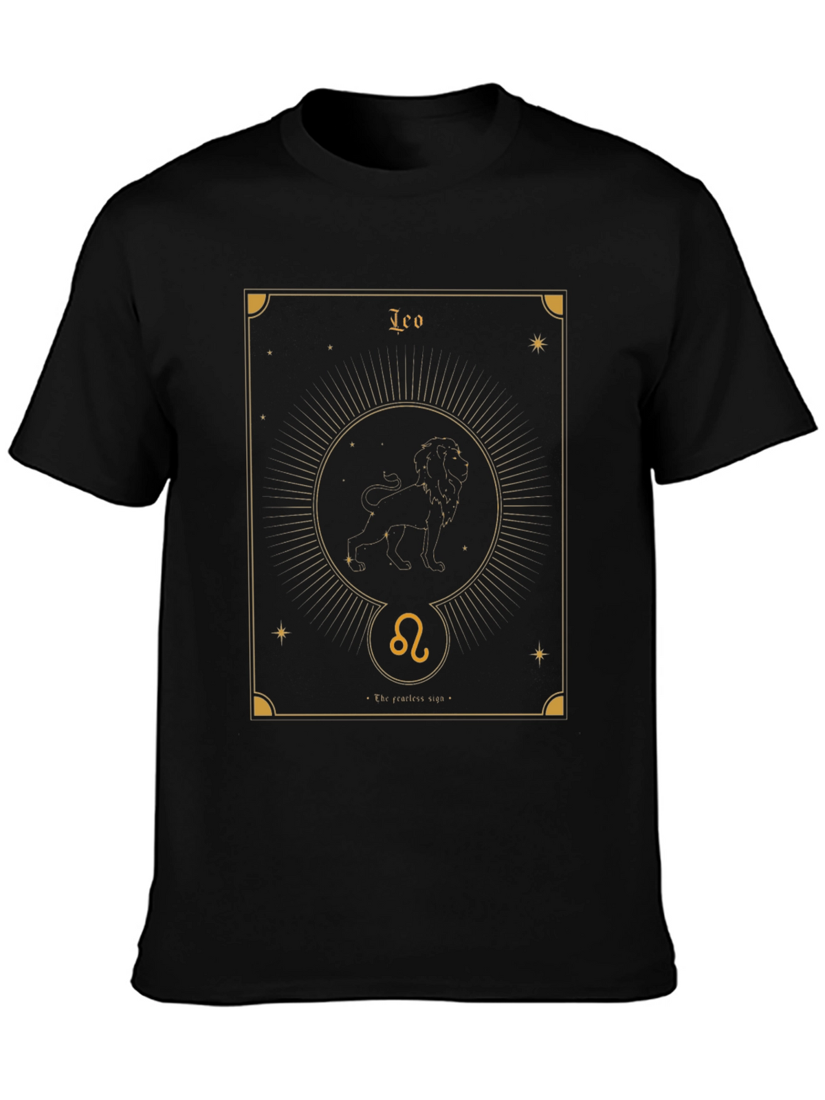 Leo Zodiac Graphic Tee - Fearless Sign