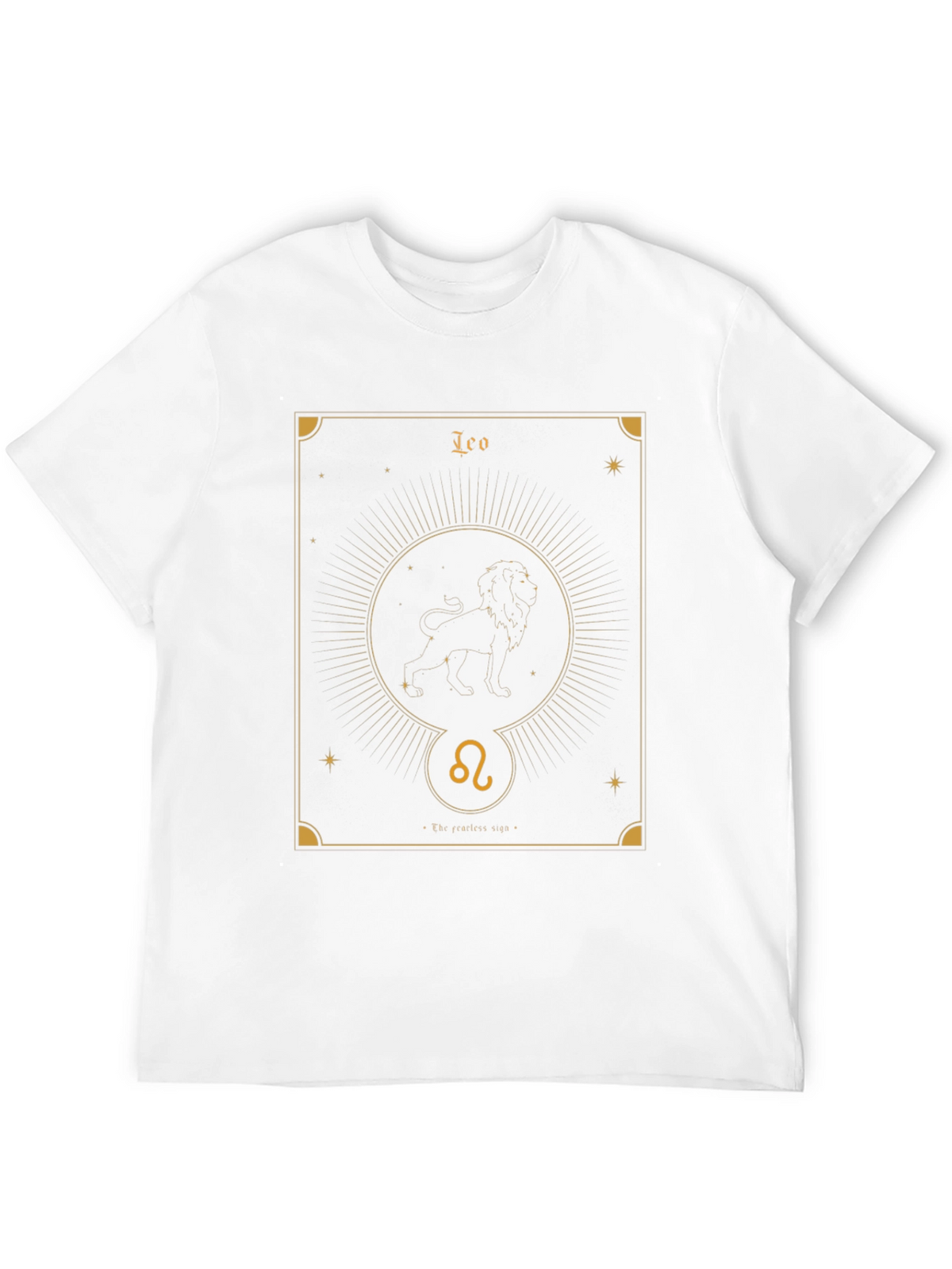 Leo Zodiac Graphic Tee - Fearless Sign