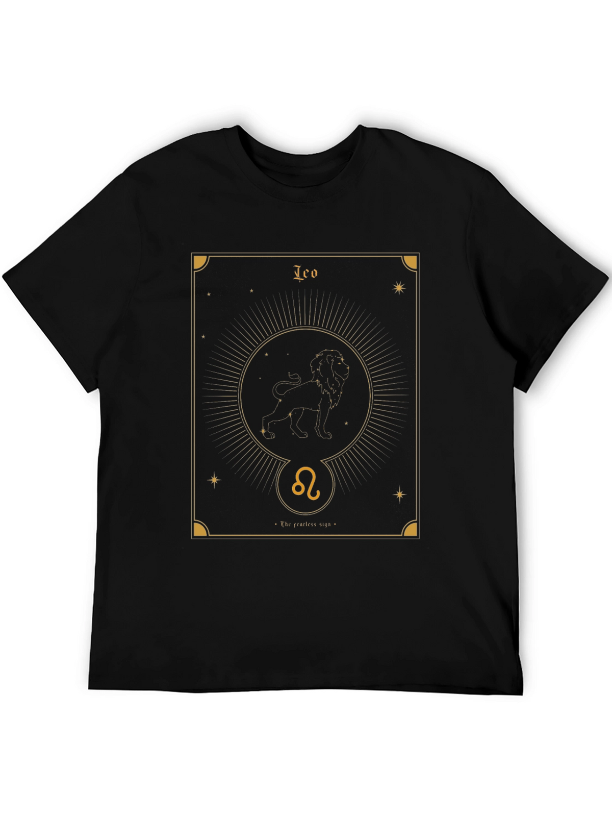Leo Zodiac Graphic Tee - Fearless Sign