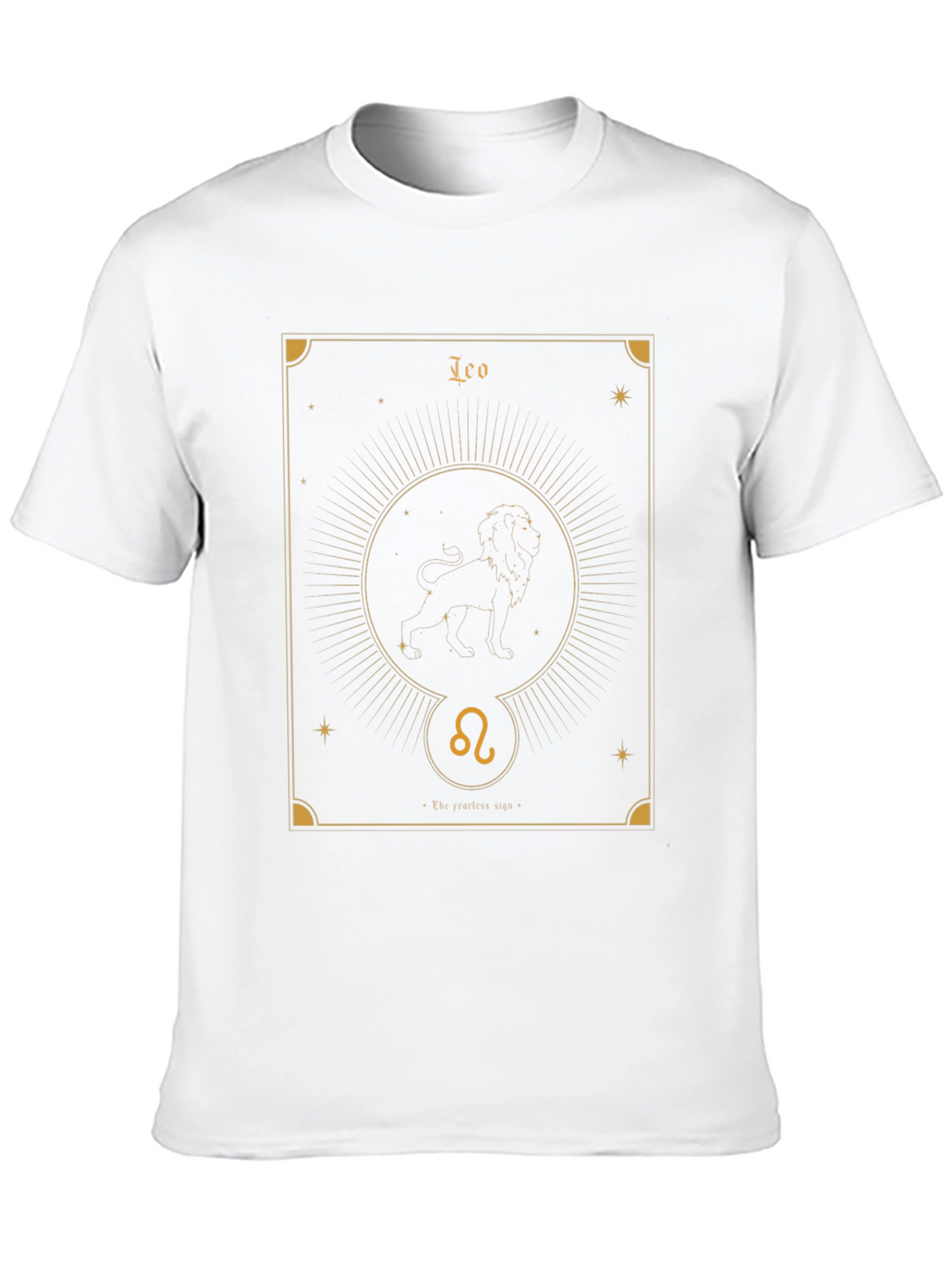 Leo Zodiac Graphic Tee - Fearless Sign