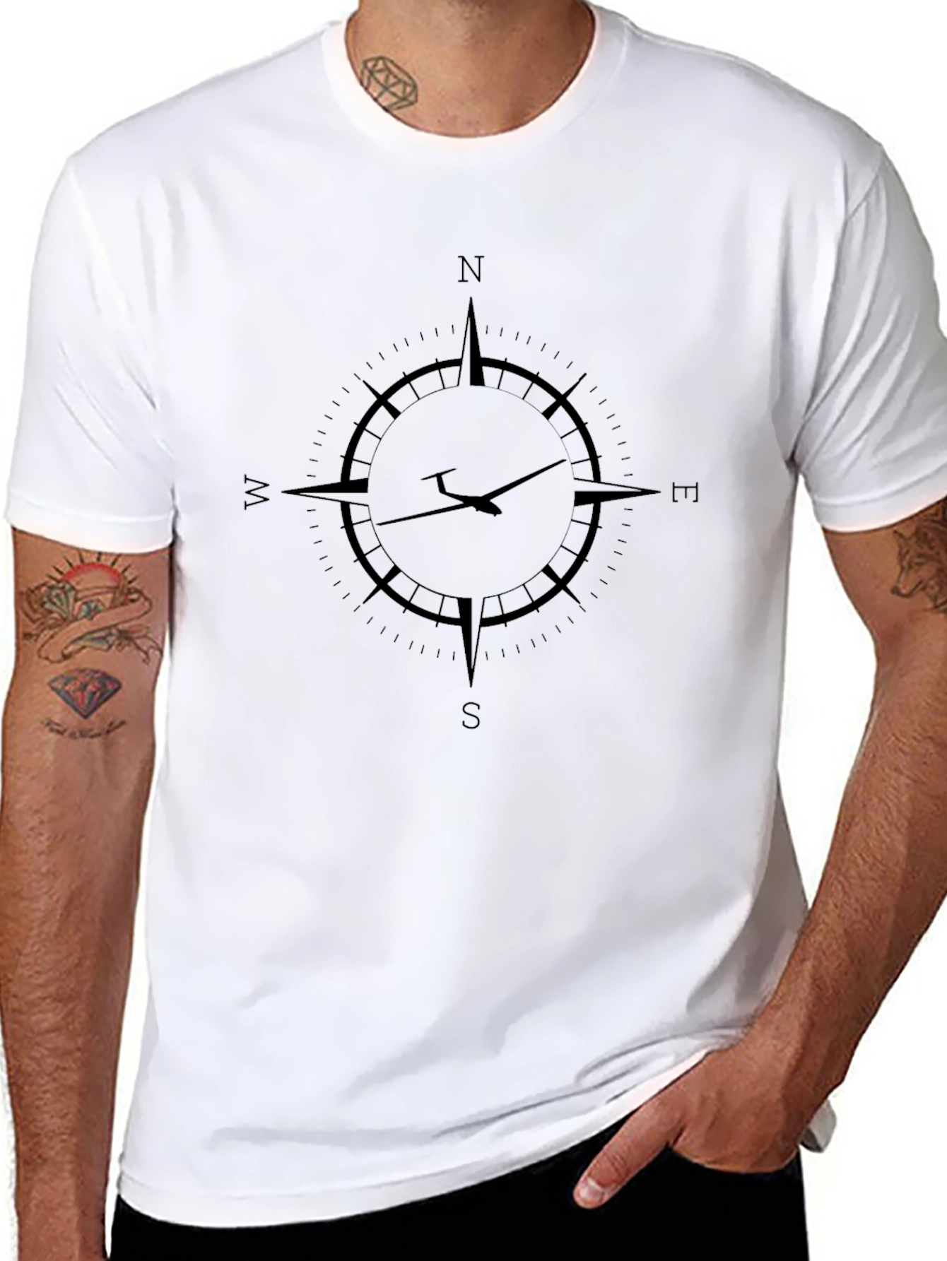 Compass Rose Graphic T-Shirt