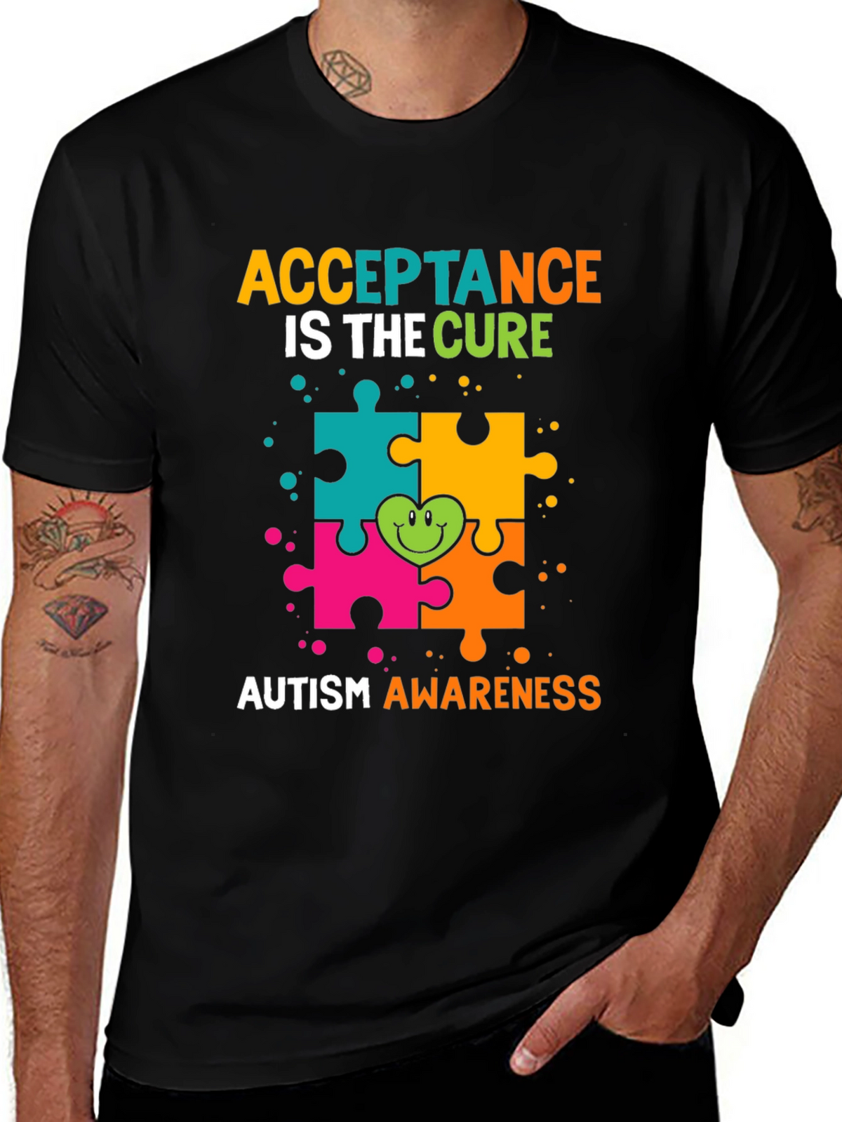 Autism Awareness T-Shirt - Acceptance Is The Cure