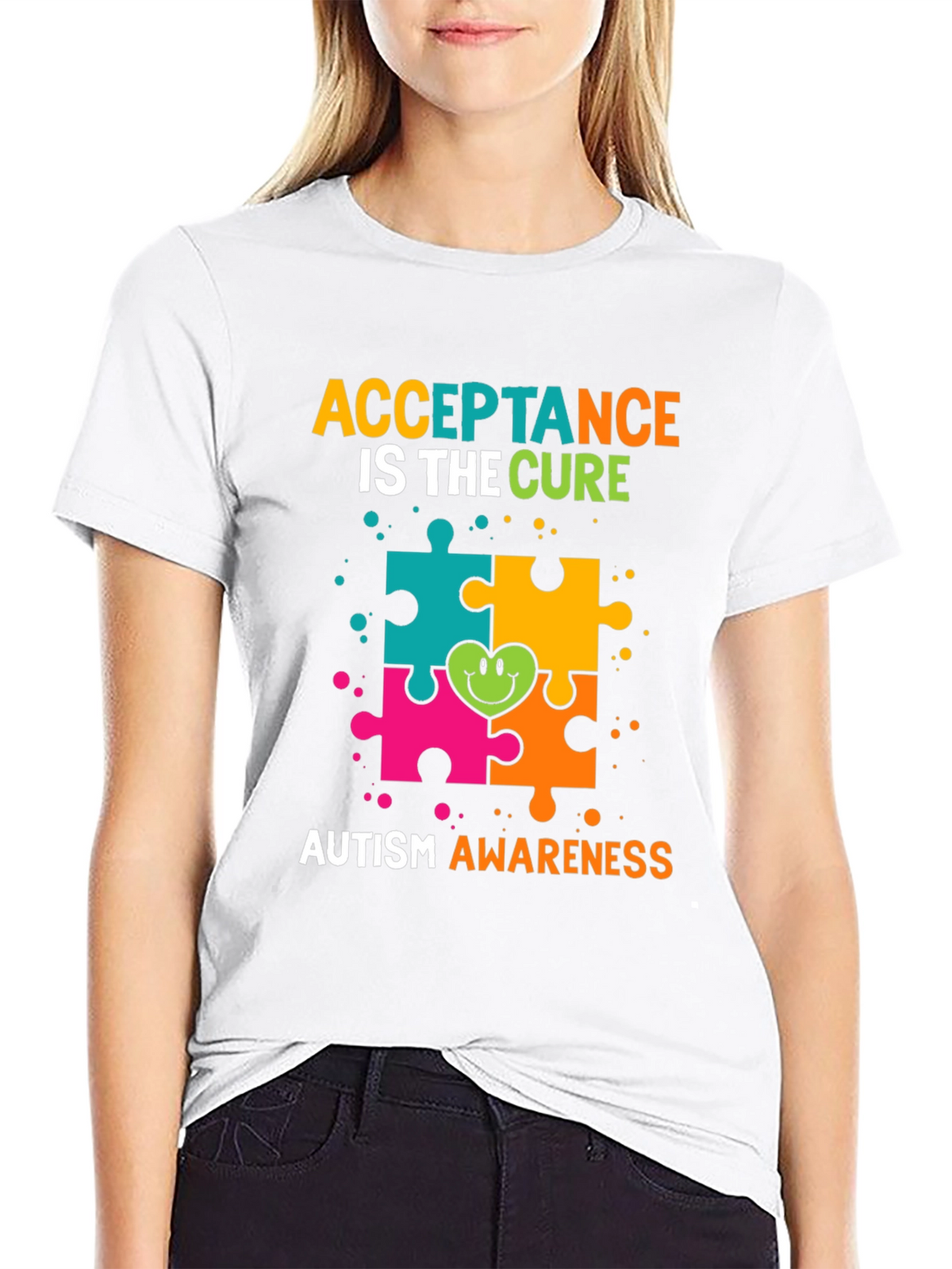 Autism Awareness T-Shirt - Acceptance Is The Cure