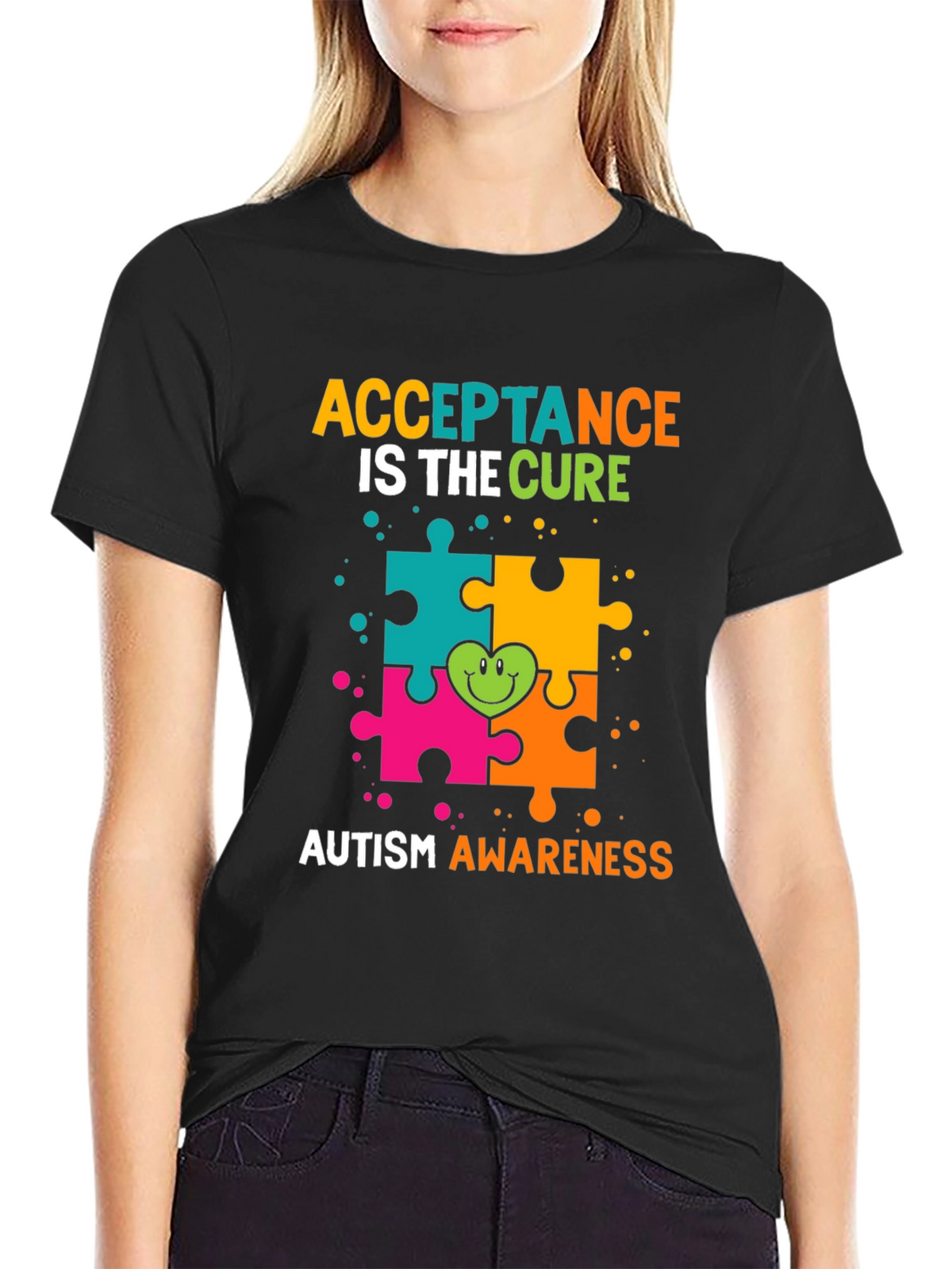 Autism Awareness T-Shirt - Acceptance Is The Cure