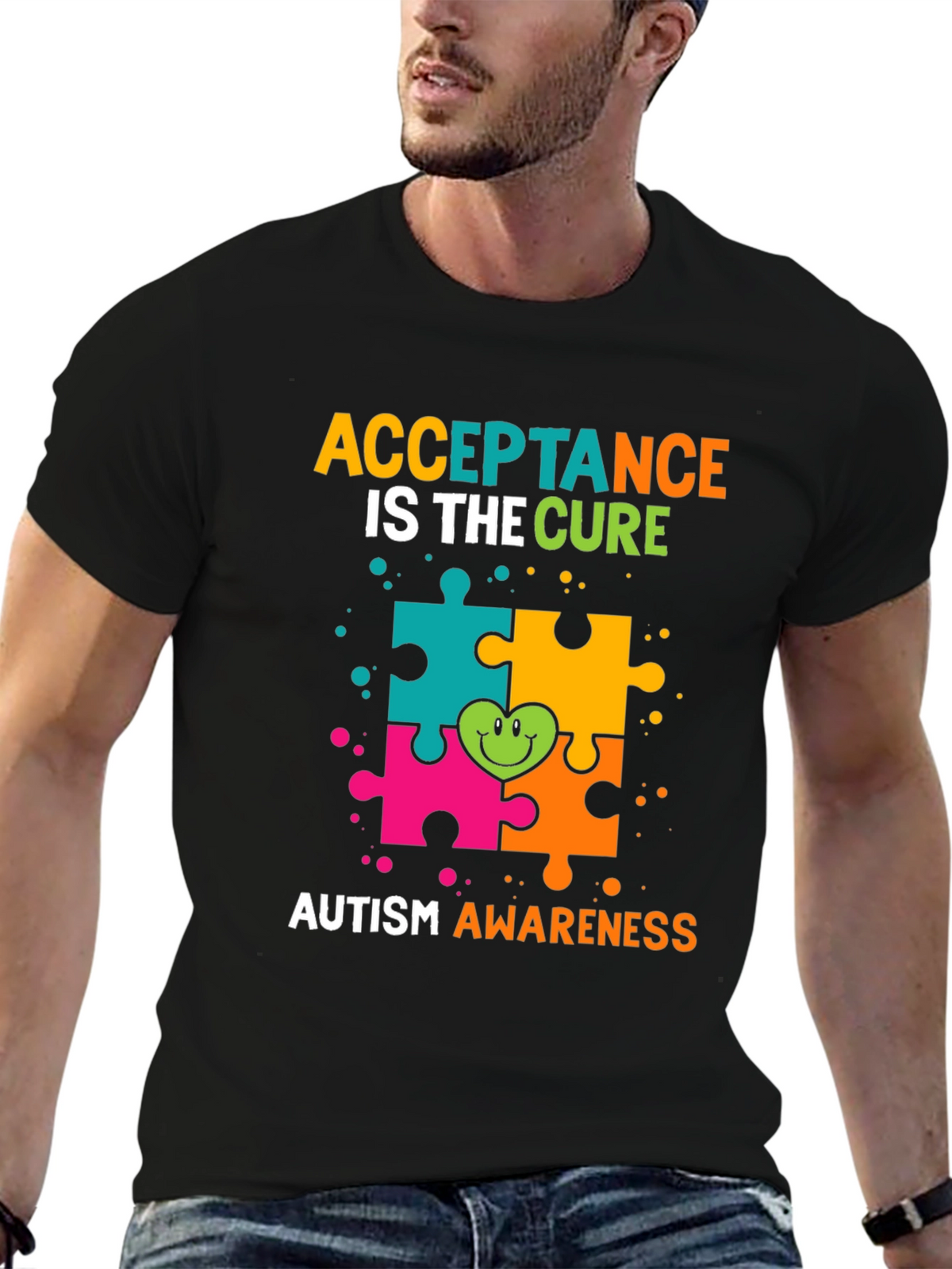 Autism Awareness T-Shirt - Acceptance Is The Cure