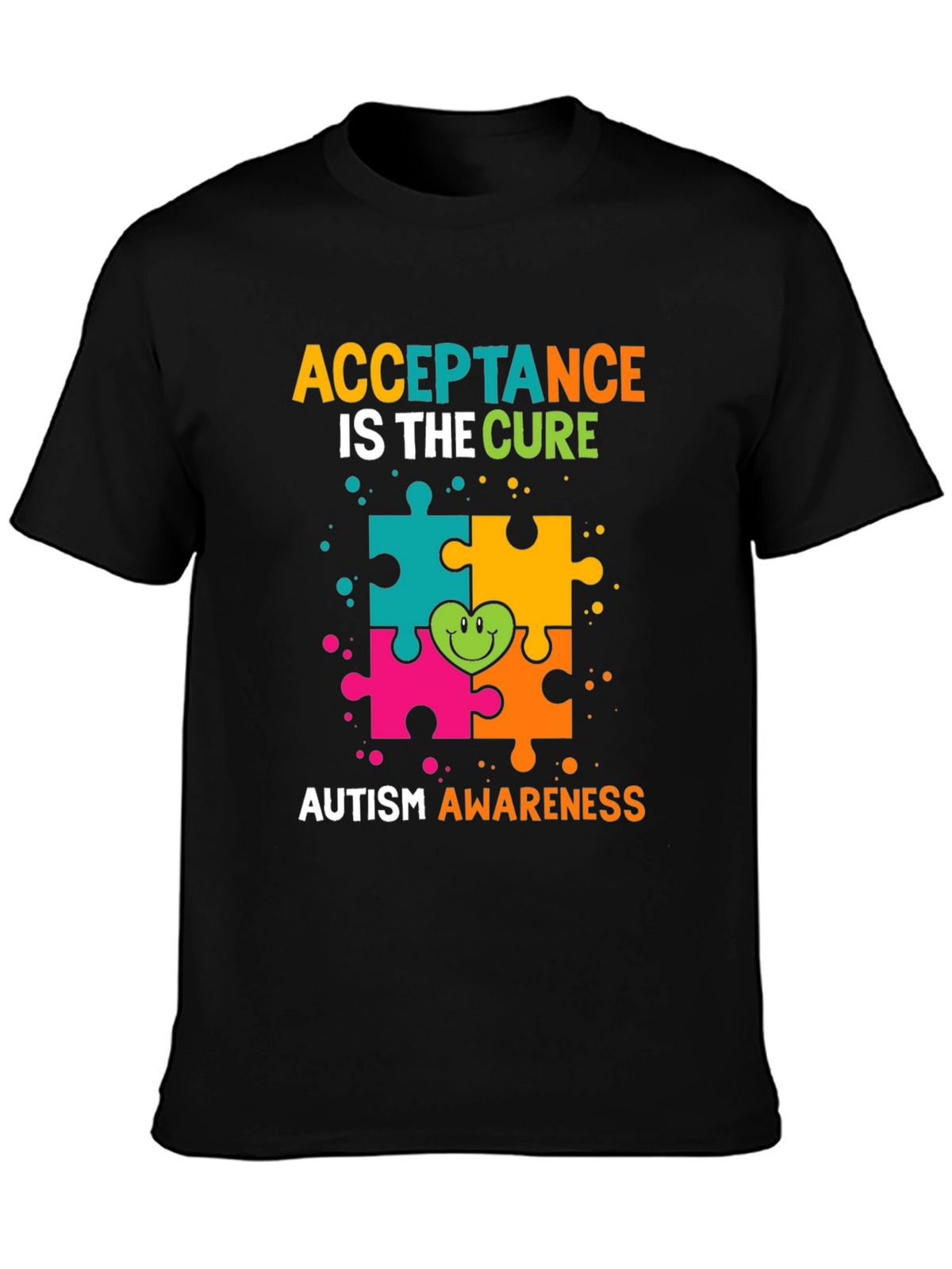 Autism Awareness T-Shirt - Acceptance Is The Cure