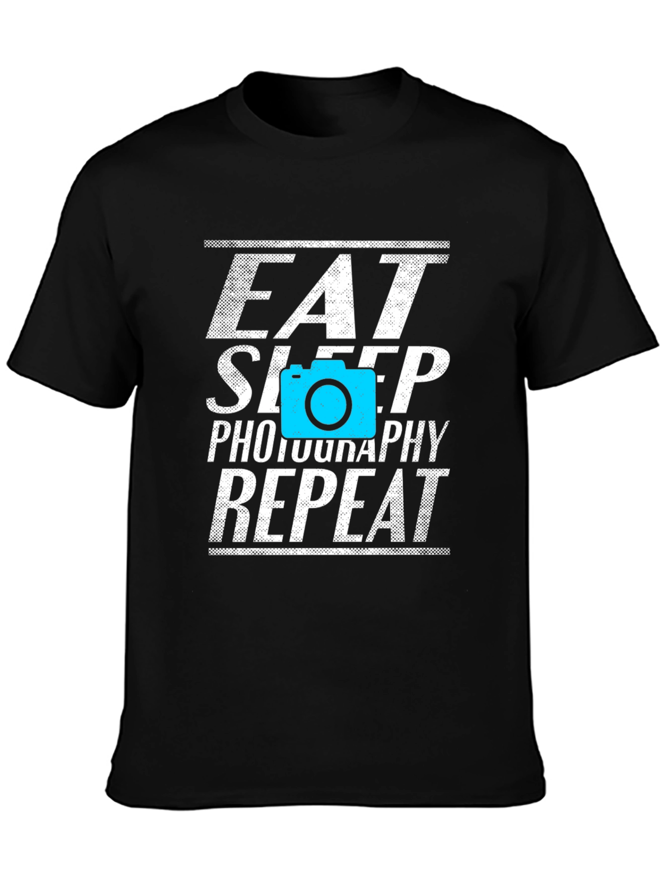 Eat Sleep Photography Repeat Black T-Shirt