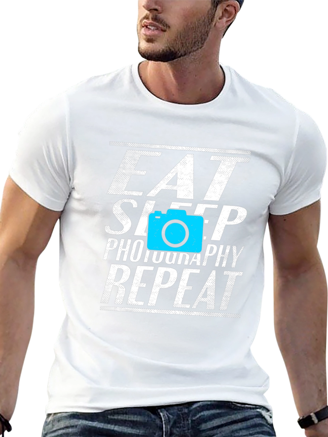 Eat Sleep Photography Repeat Black T-Shirt