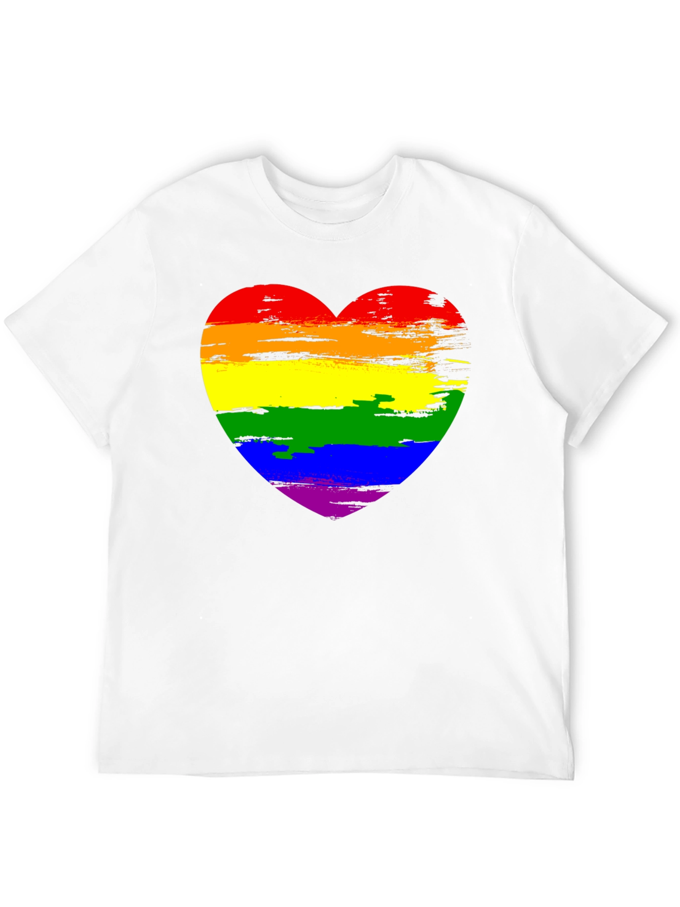 Rainbow Heart Graphic Tee - Pride Shirt