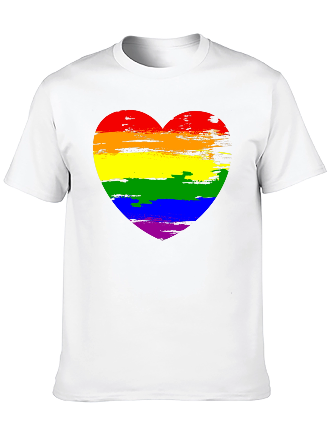 Rainbow Heart Graphic Tee - Pride Shirt