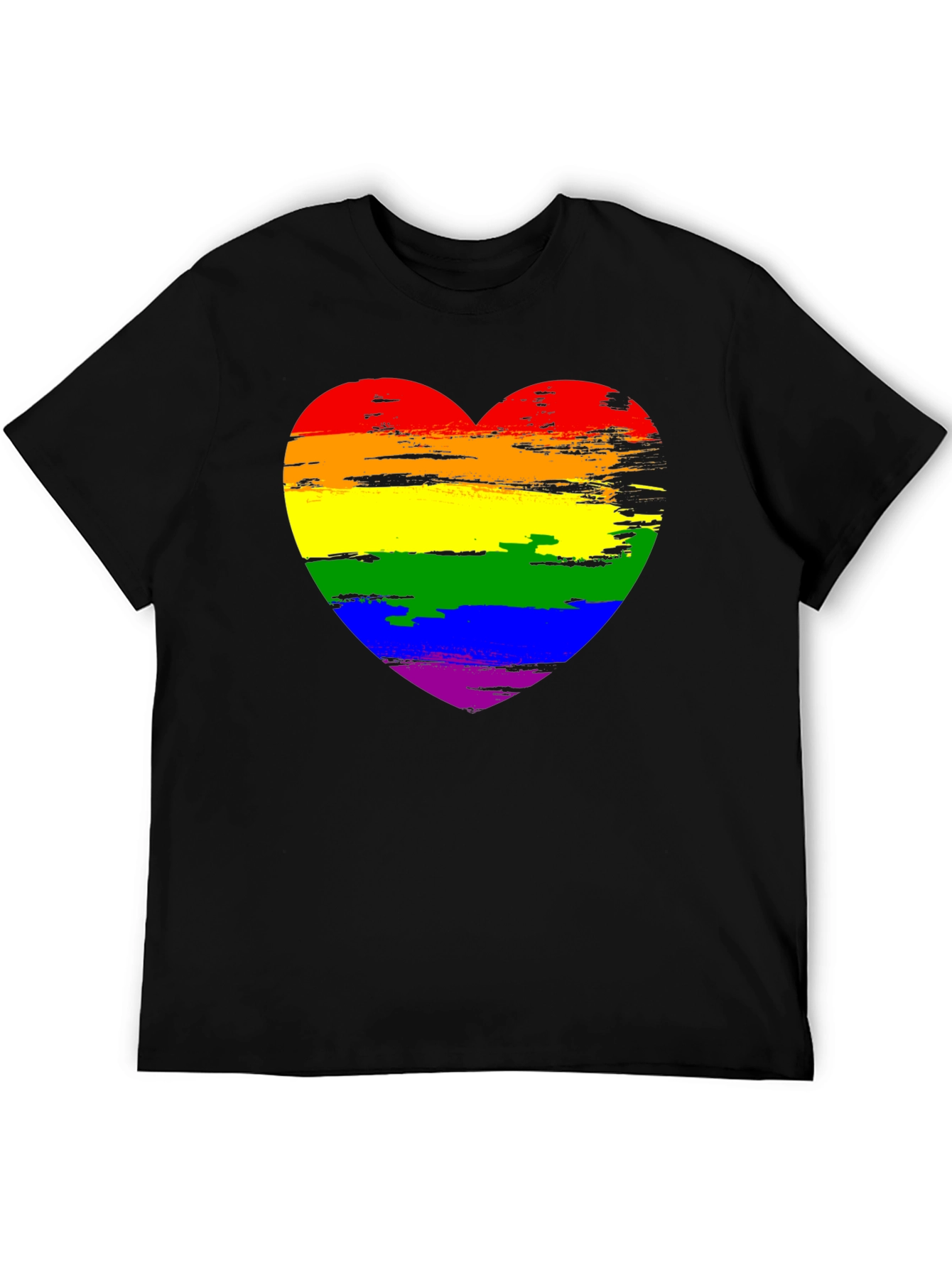 Rainbow Heart Graphic Tee - Pride Shirt