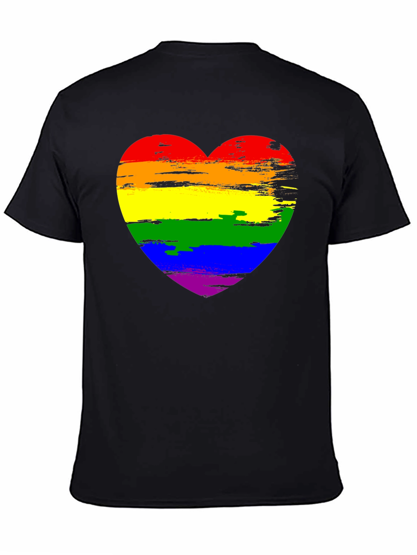 Rainbow Heart Graphic Tee - Pride Shirt
