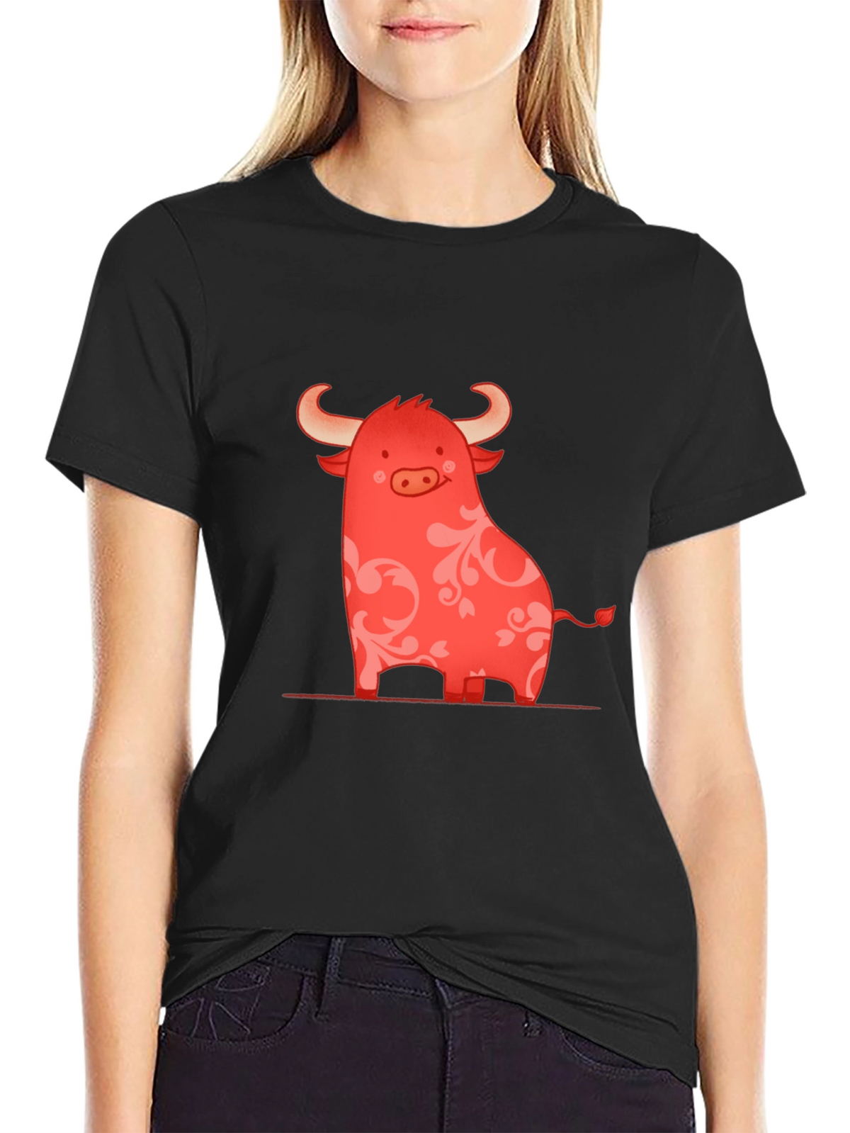 Red Bull Graphic Print Crew Neck T-Shirt