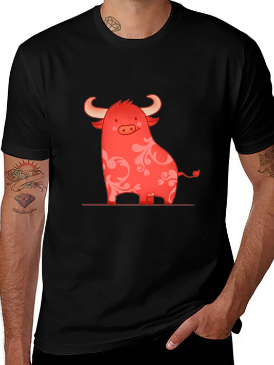 Red Bull Graphic Print Crew Neck T-Shirt