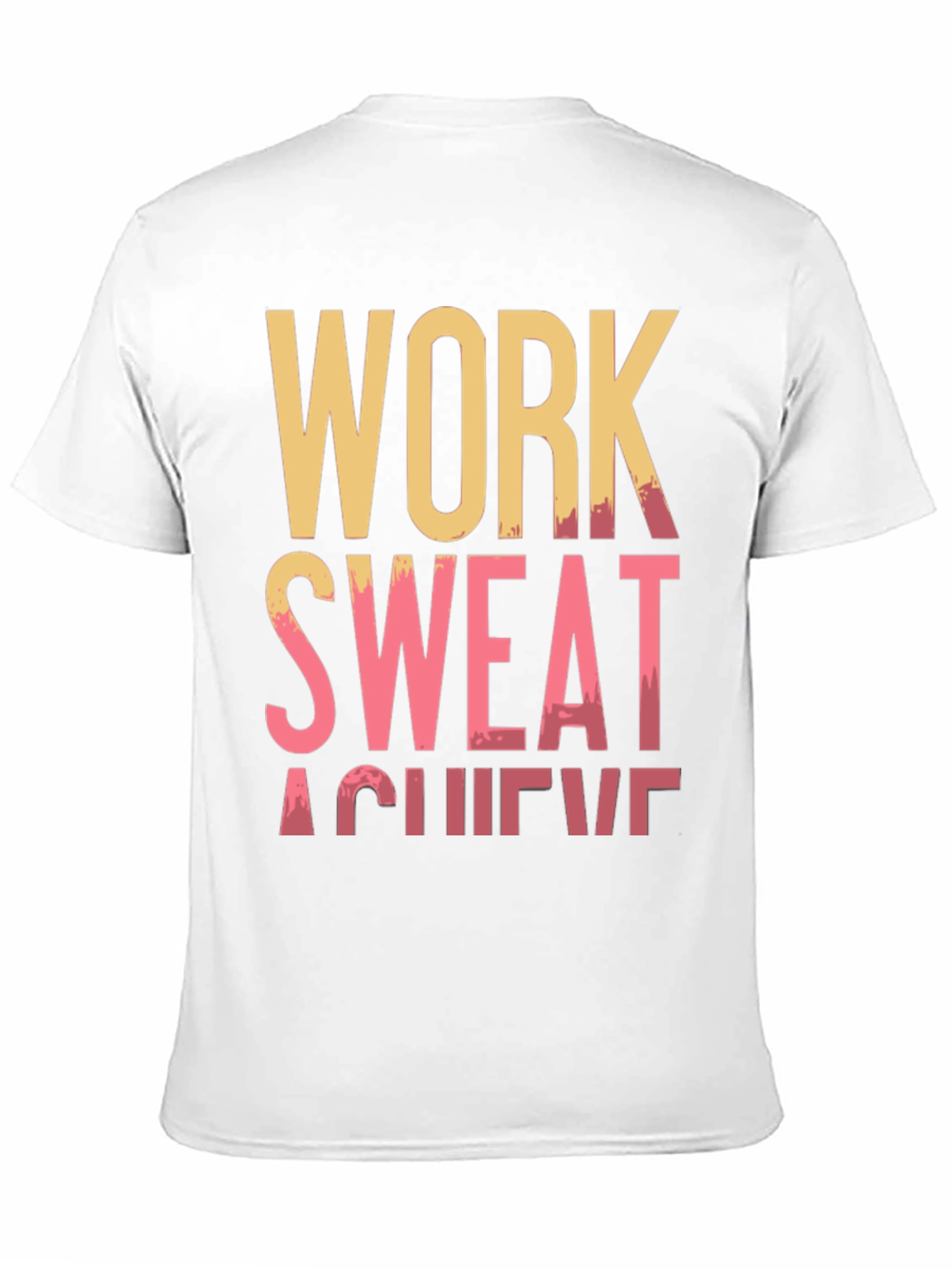 Work Sweat Achieve Black Graphic Tee