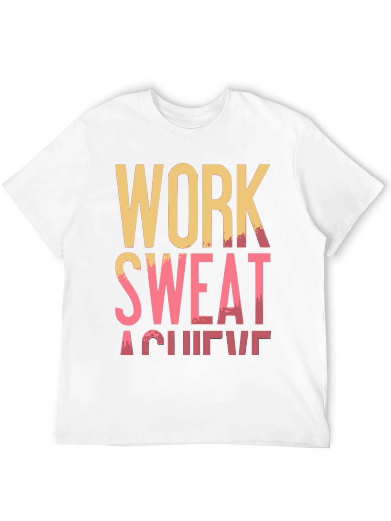 Work Sweat Achieve Black Graphic Tee