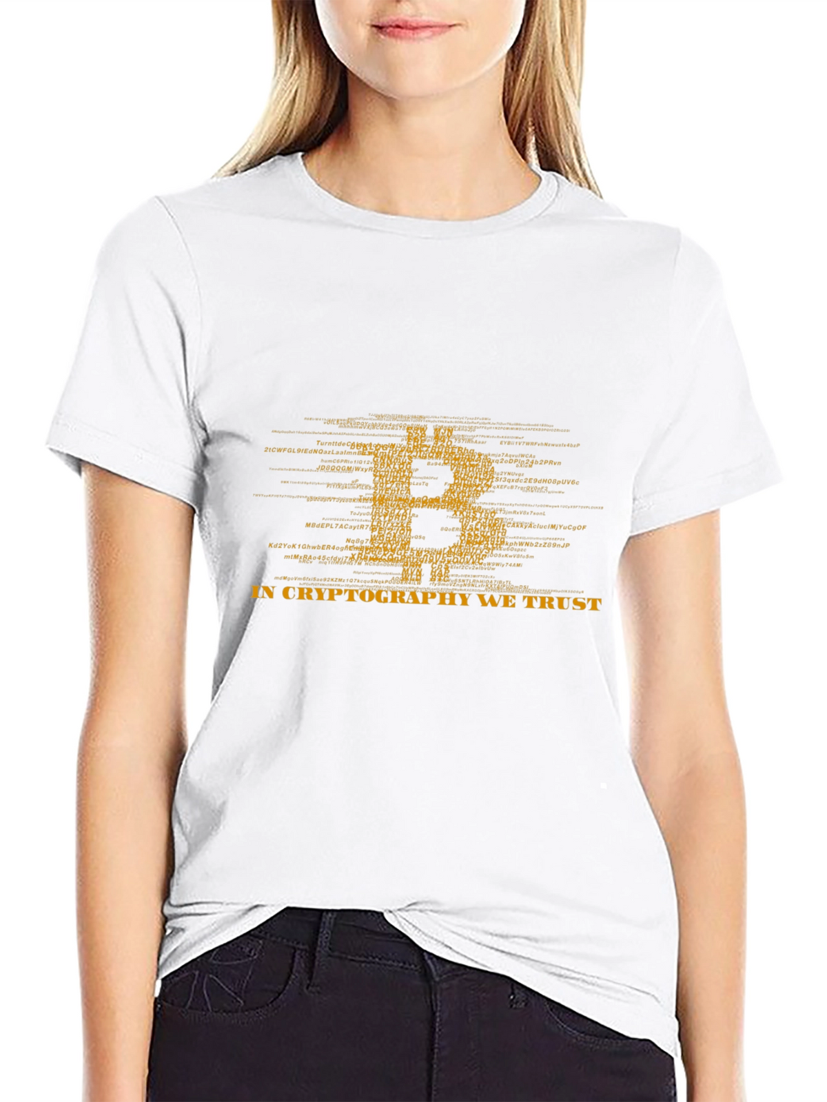 Bitcoin Crypto T-Shirt - In Cryptography We Trust