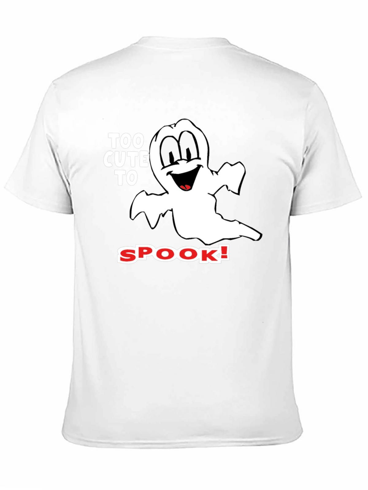 Too Cute to Spook Black Halloween T-Shirt