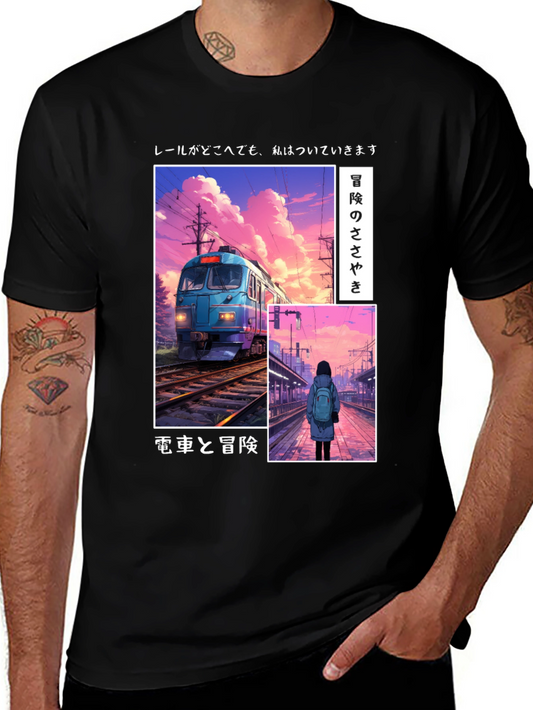 Anime Train Graphic Tee