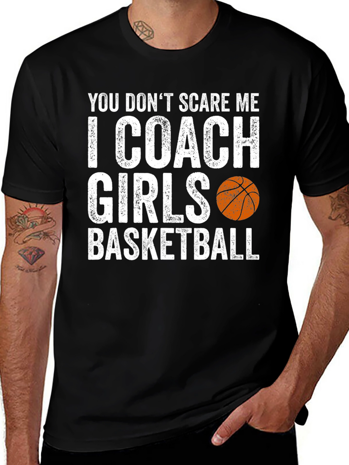 Funny Basketball Coach T-Shirt - I Coach Girls