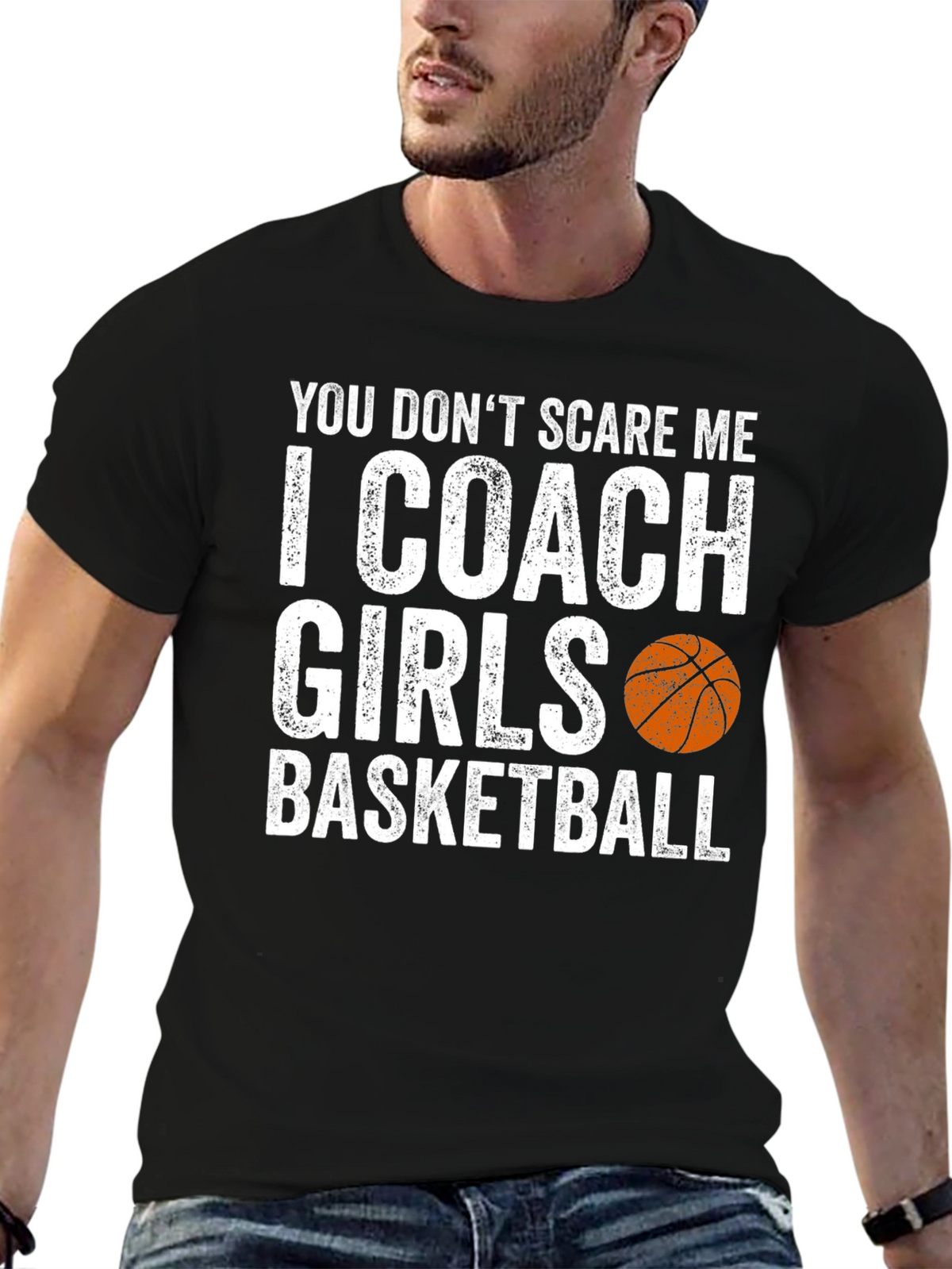 Funny Basketball Coach T-Shirt - I Coach Girls