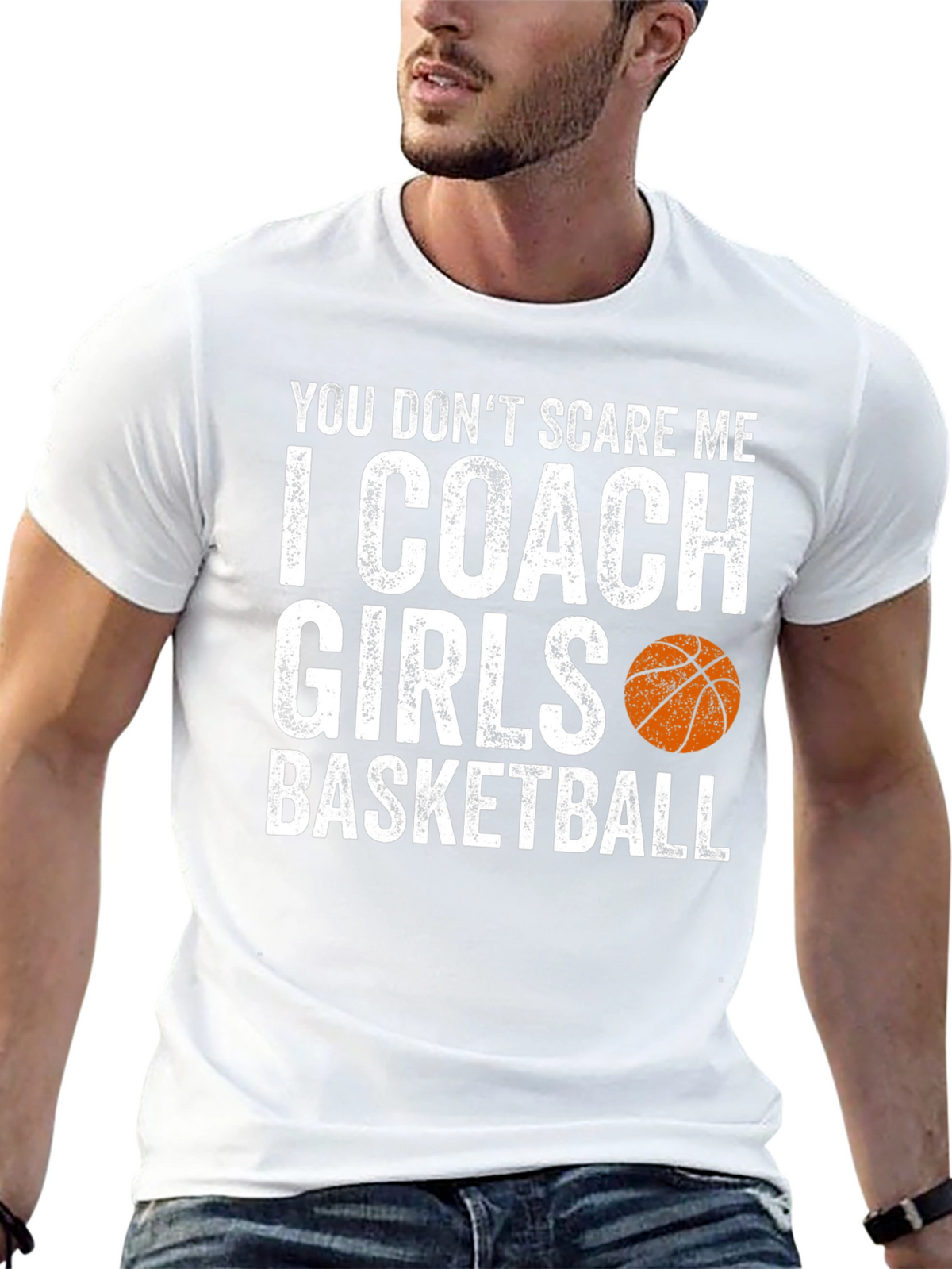 Funny Basketball Coach T-Shirt - I Coach Girls
