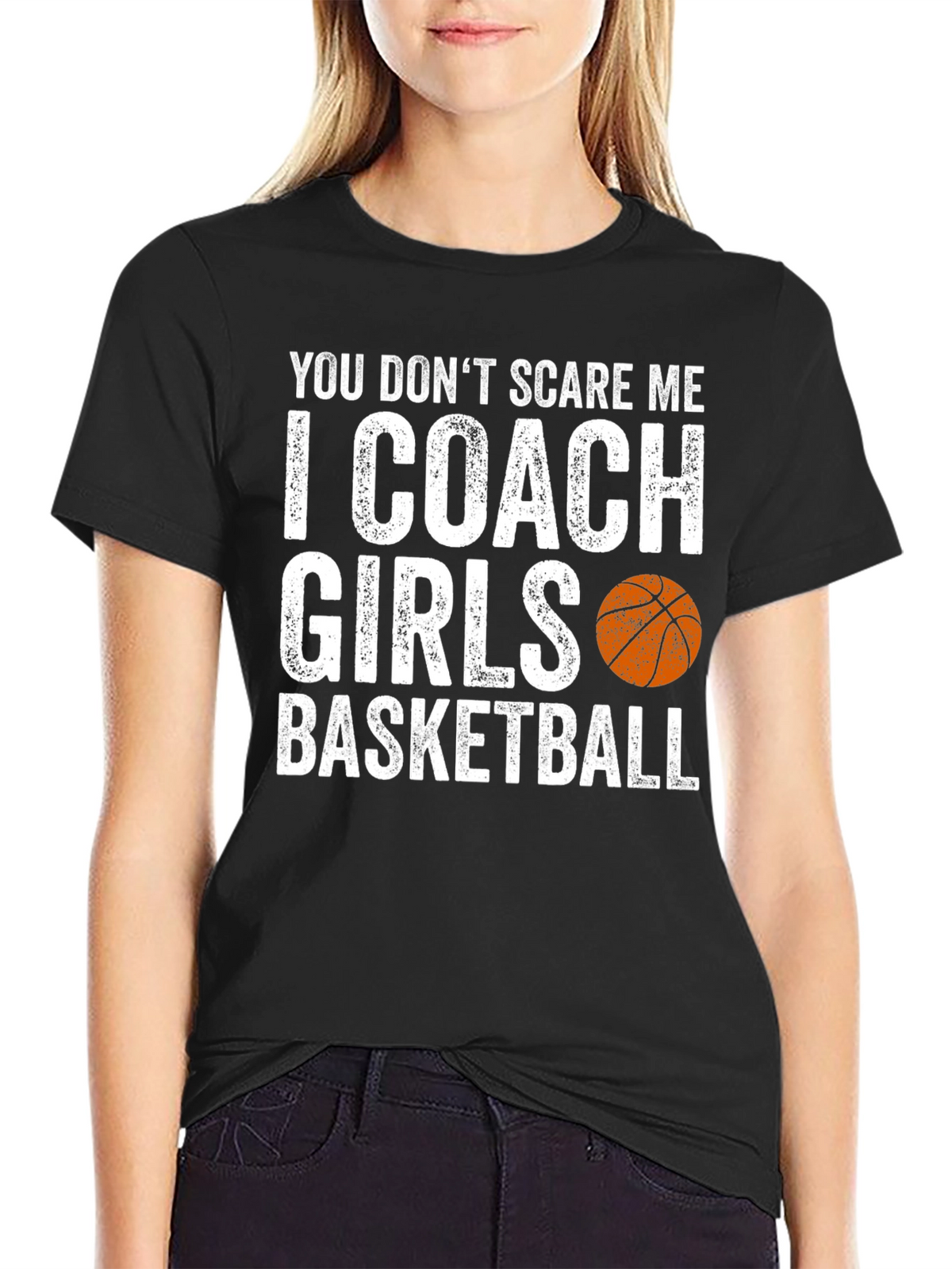 Funny Basketball Coach T-Shirt - I Coach Girls