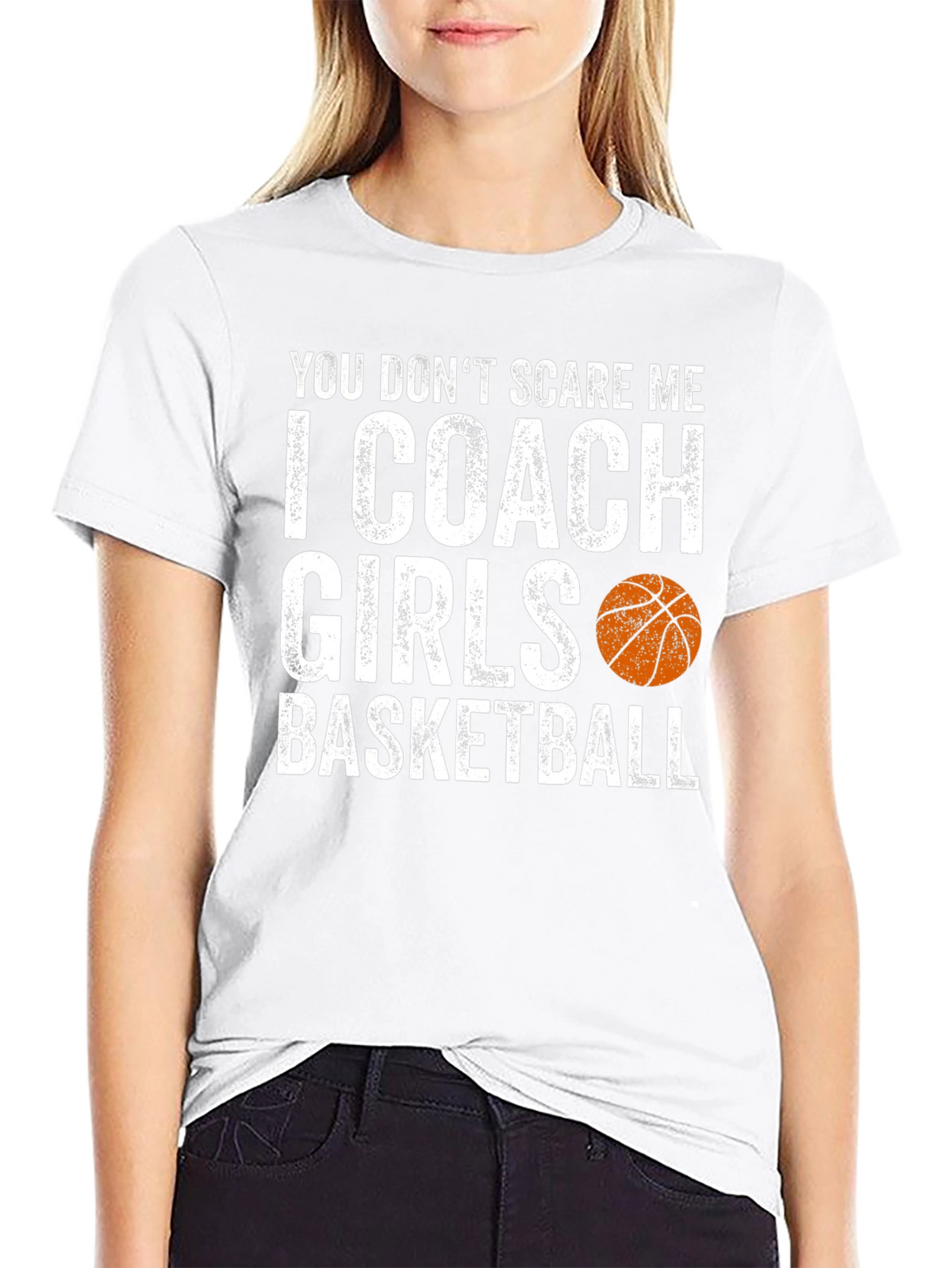 Funny Basketball Coach T-Shirt - I Coach Girls