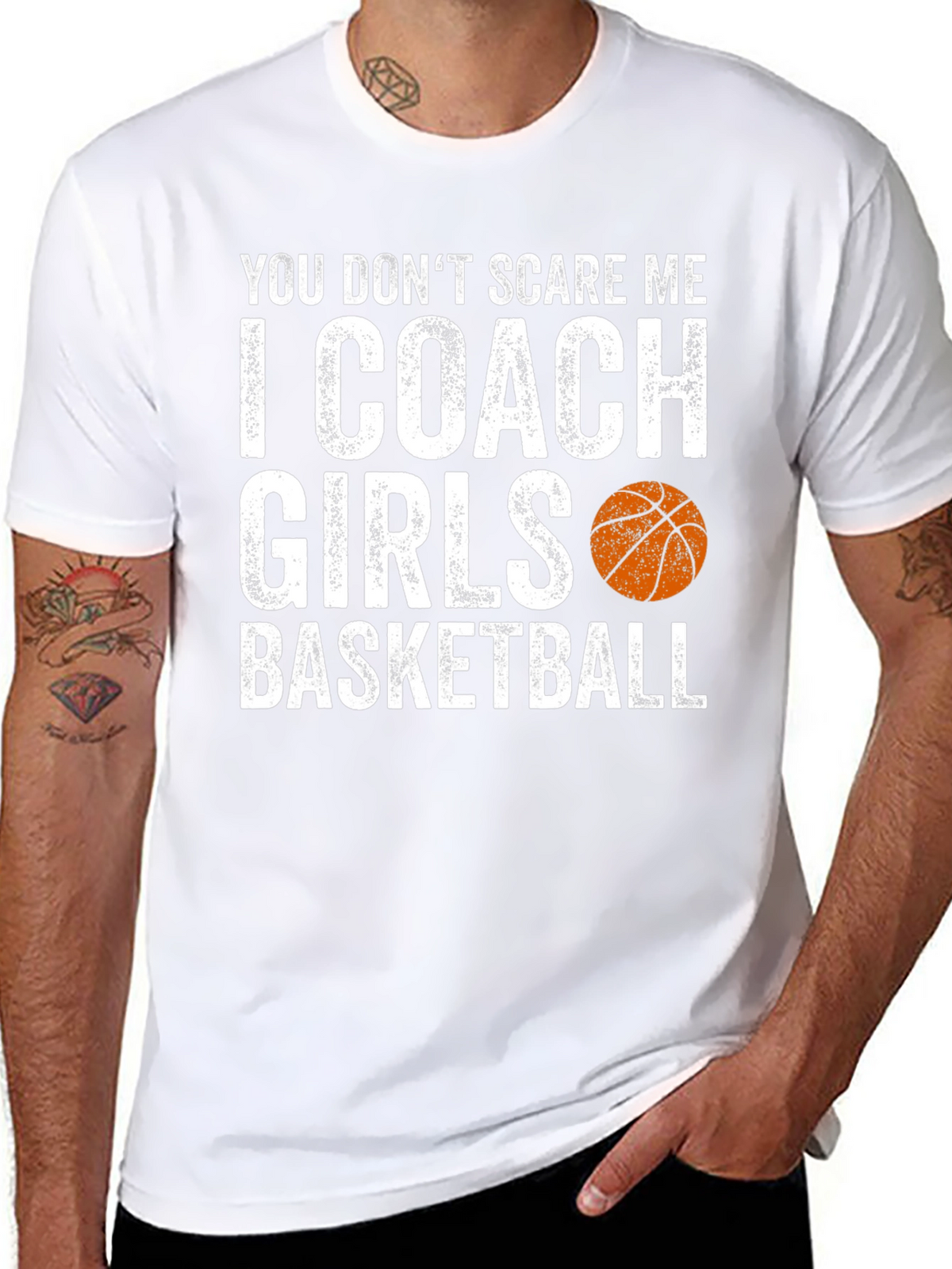 Funny Basketball Coach T-Shirt - I Coach Girls