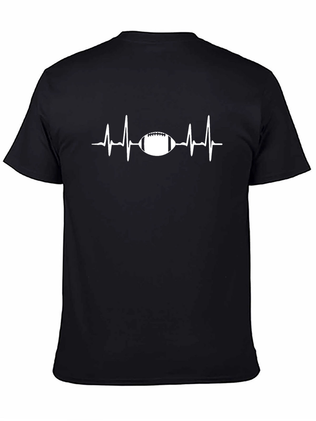 Football Heartbeat T-Shirt - Touchdown Style!