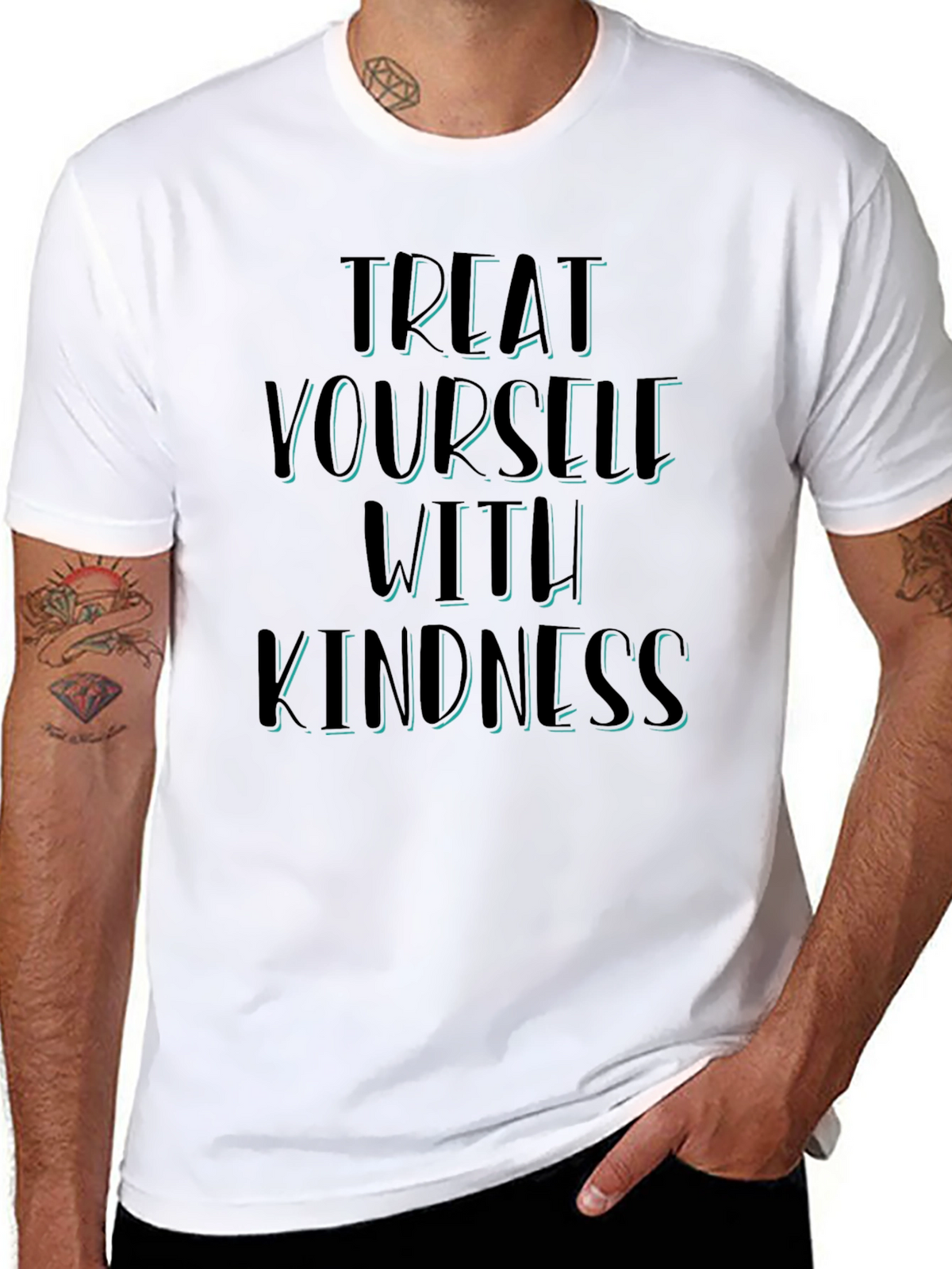 Treat Yourself With Kindness Graphic Tee