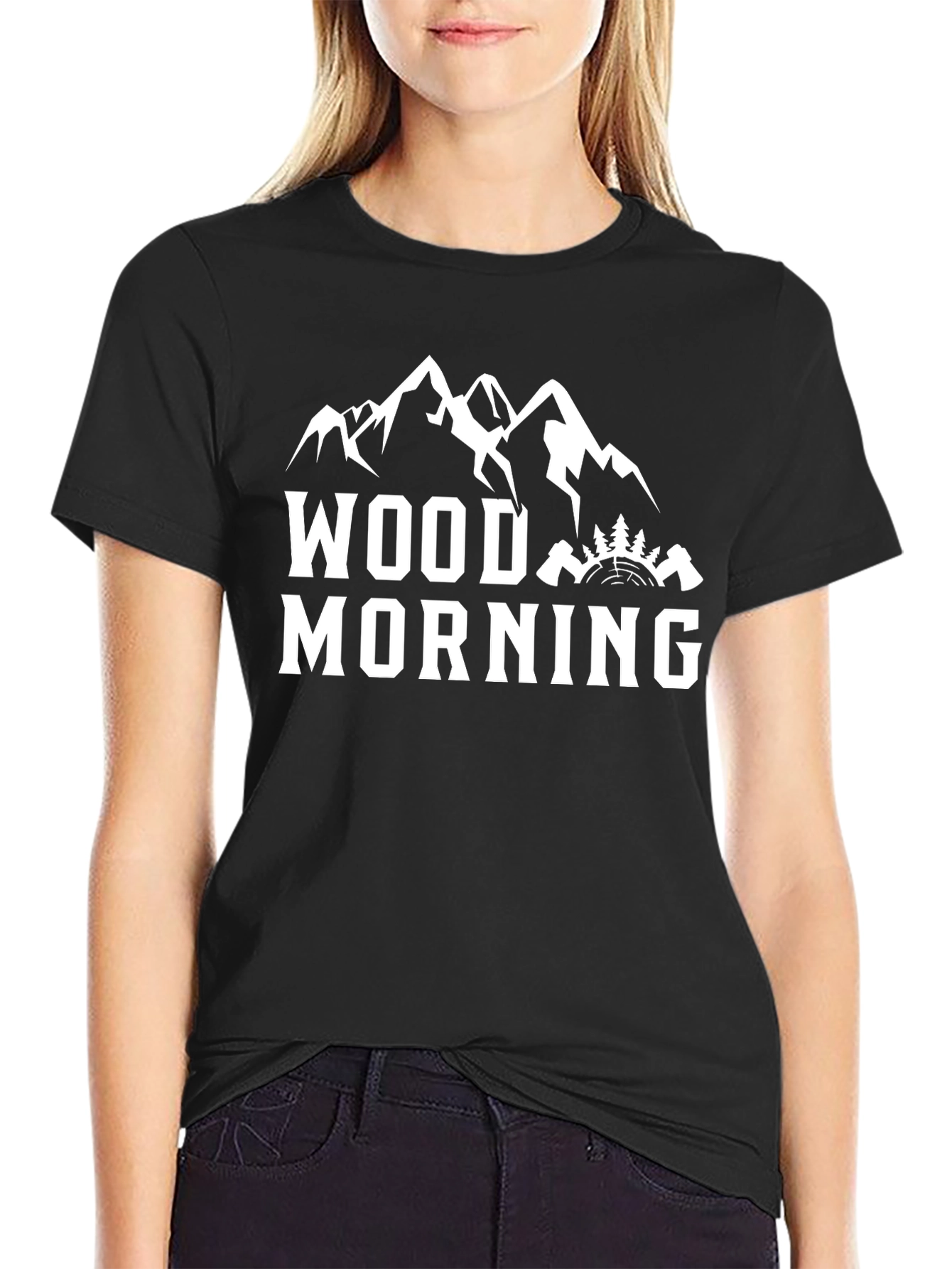 Wood Morning T-Shirt - Mountain Graphic Tee