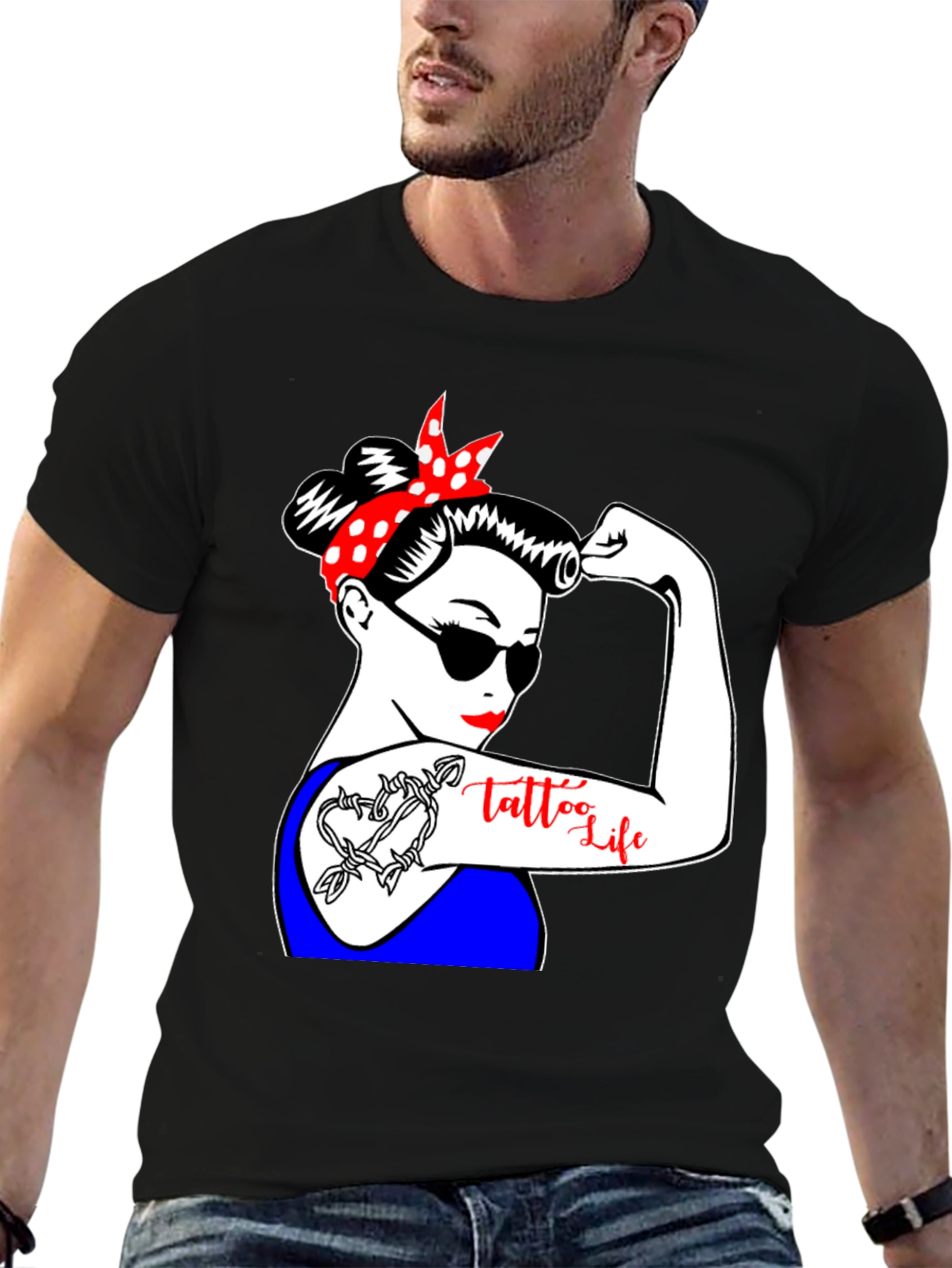 Tattooed Rosie the Riveter T-Shirt