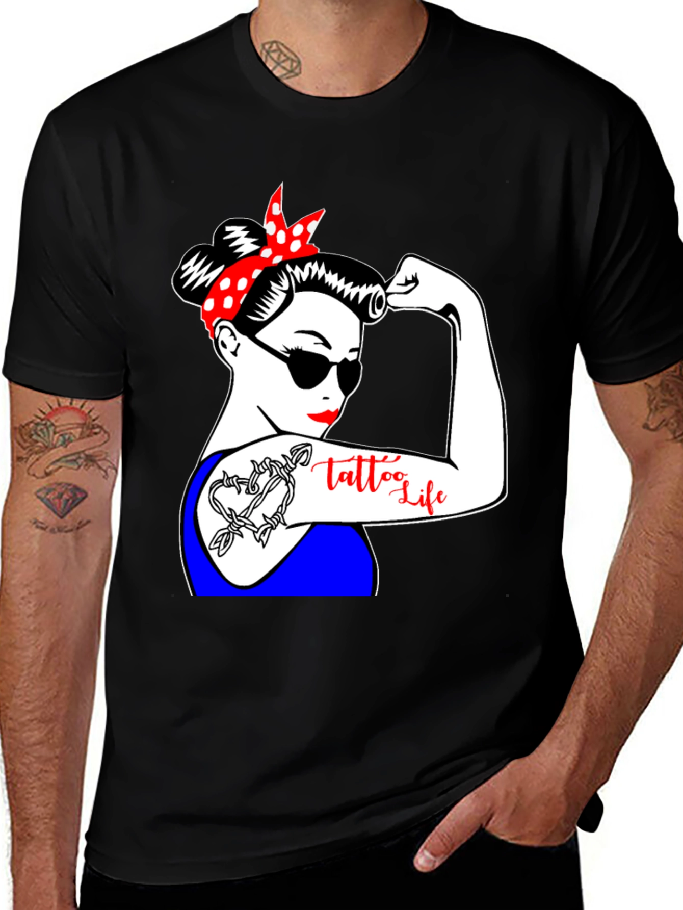 Tattooed Rosie the Riveter T-Shirt