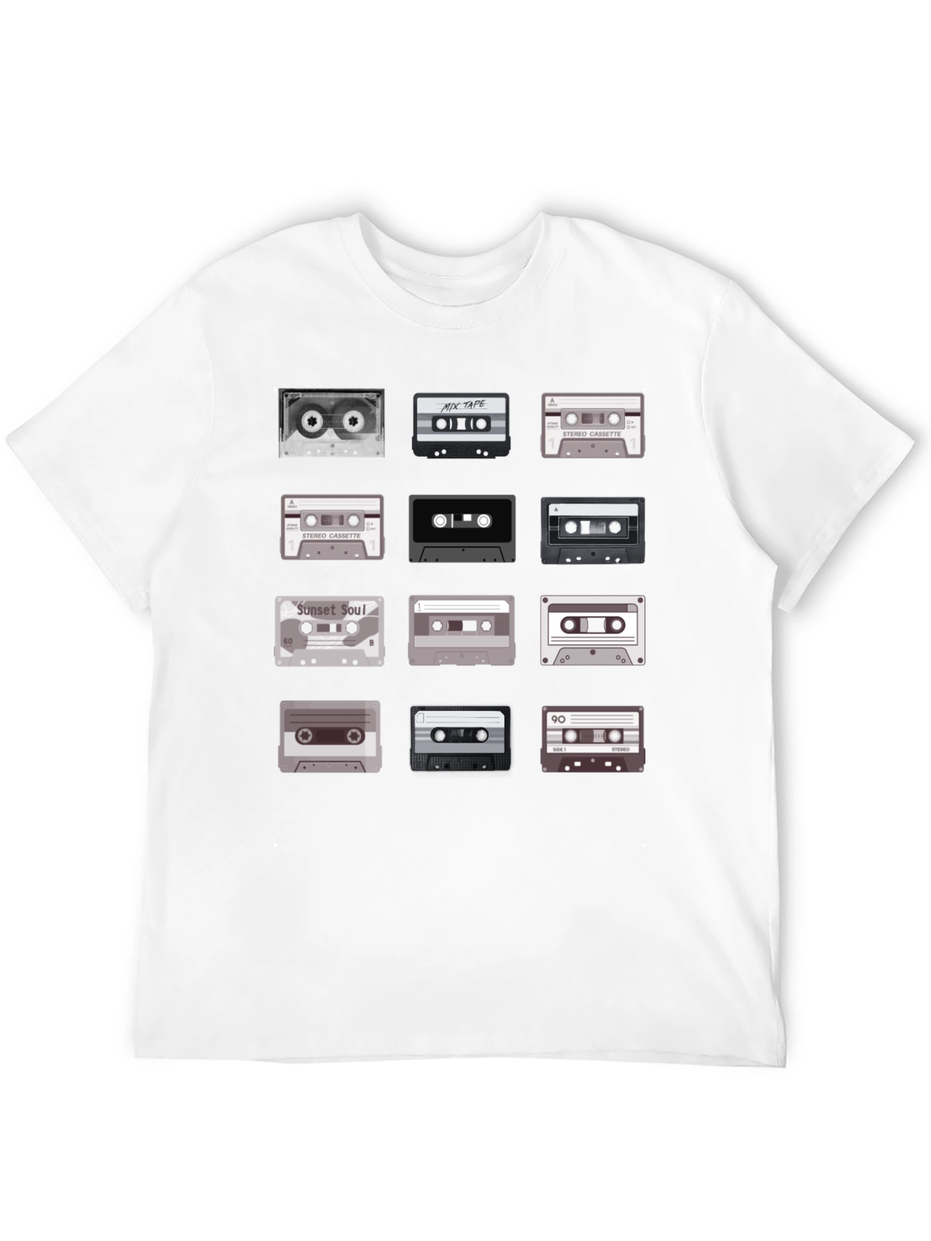 Retro Cassette Tape Graphic Tee - Music Lover T-Shirt