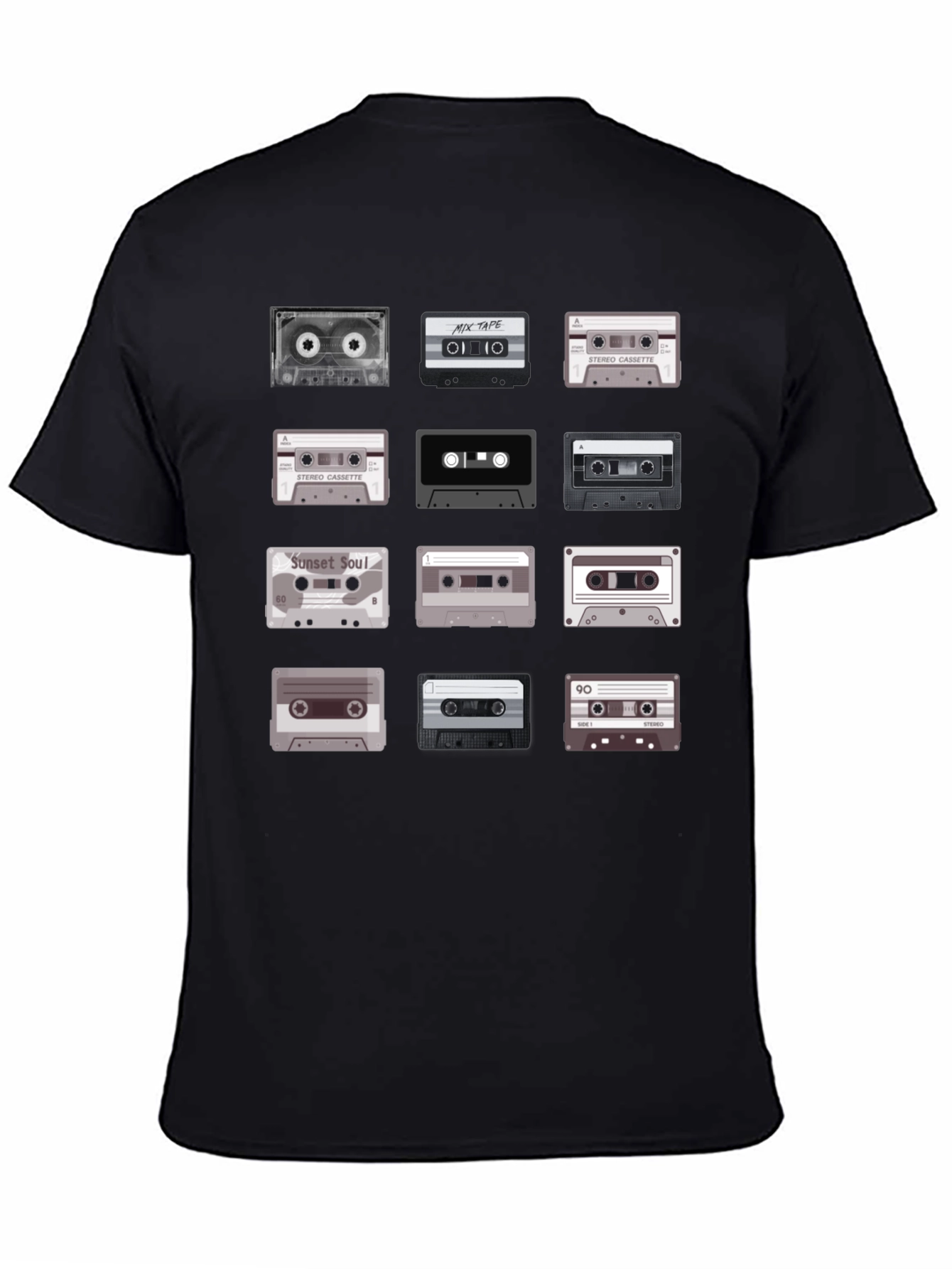Retro Cassette Tape Graphic Tee - Music Lover T-Shirt