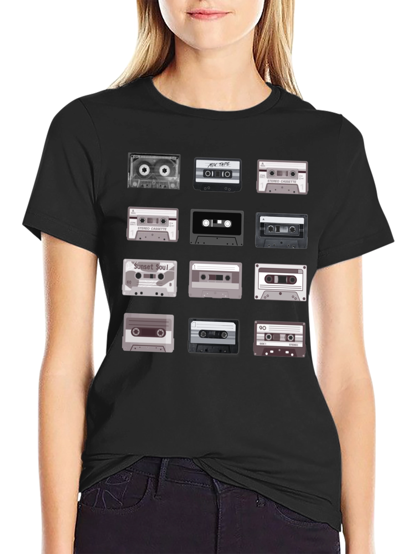 Retro Cassette Tape Graphic Tee - Music Lover T-Shirt
