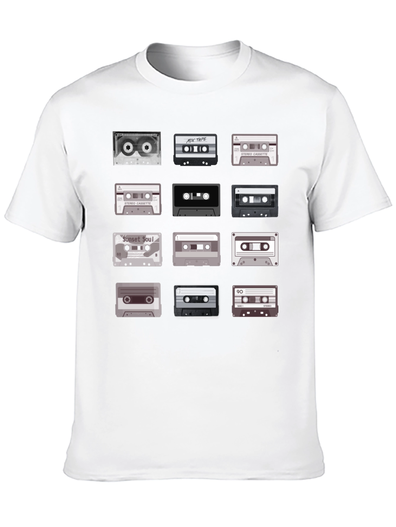 Retro Cassette Tape Graphic Tee - Music Lover T-Shirt