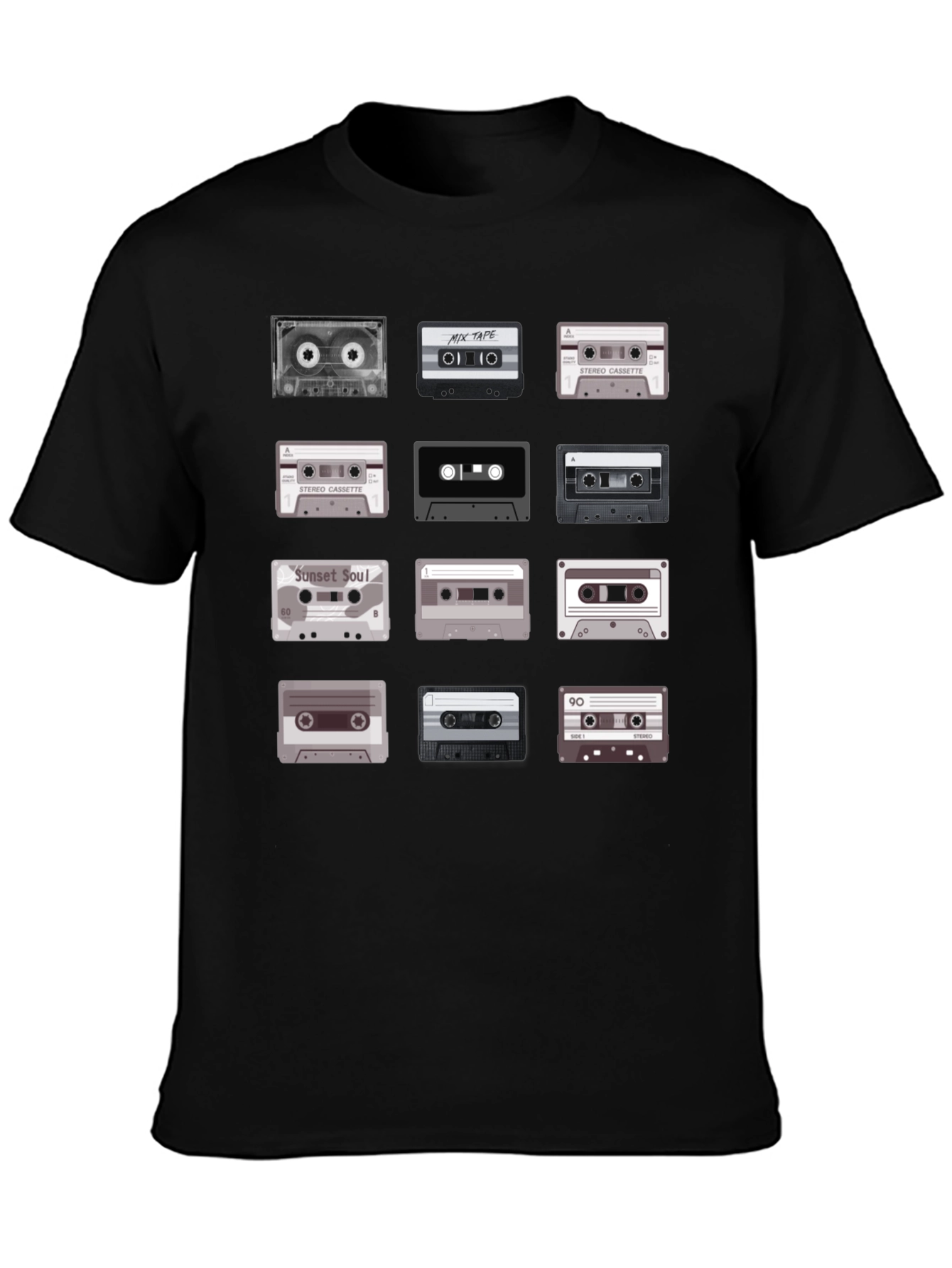 Retro Cassette Tape Graphic Tee - Music Lover T-Shirt