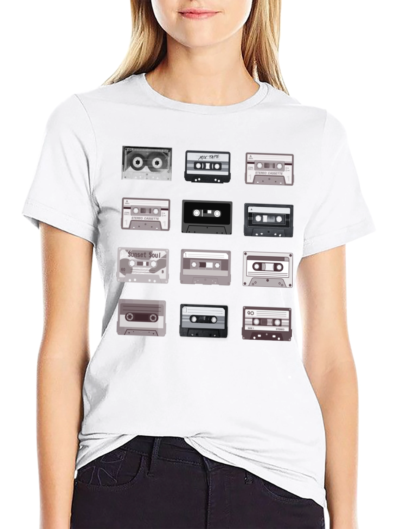 Retro Cassette Tape Graphic Tee - Music Lover T-Shirt