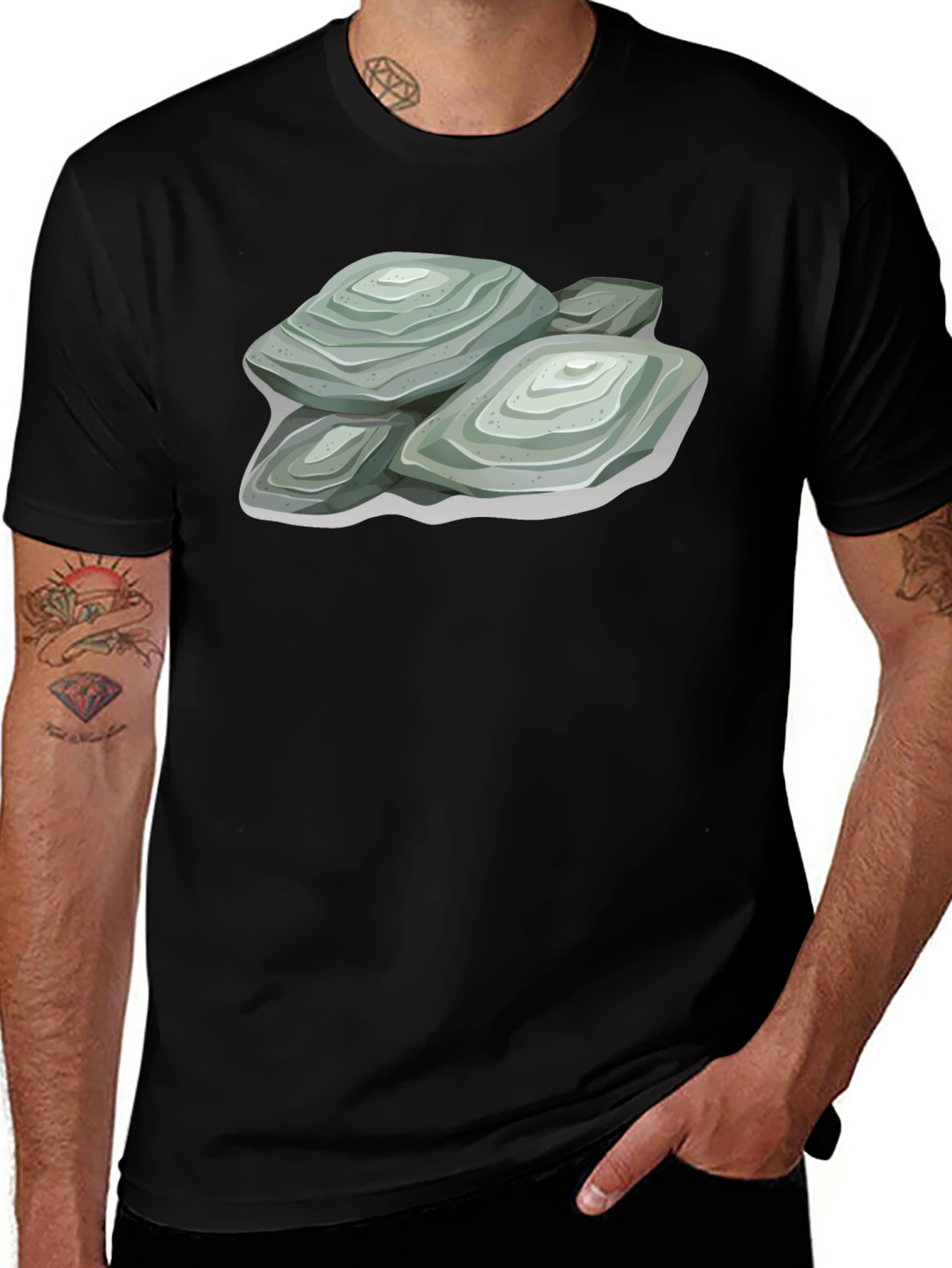 Stacked Stone Graphic Tee - Comfort Fit