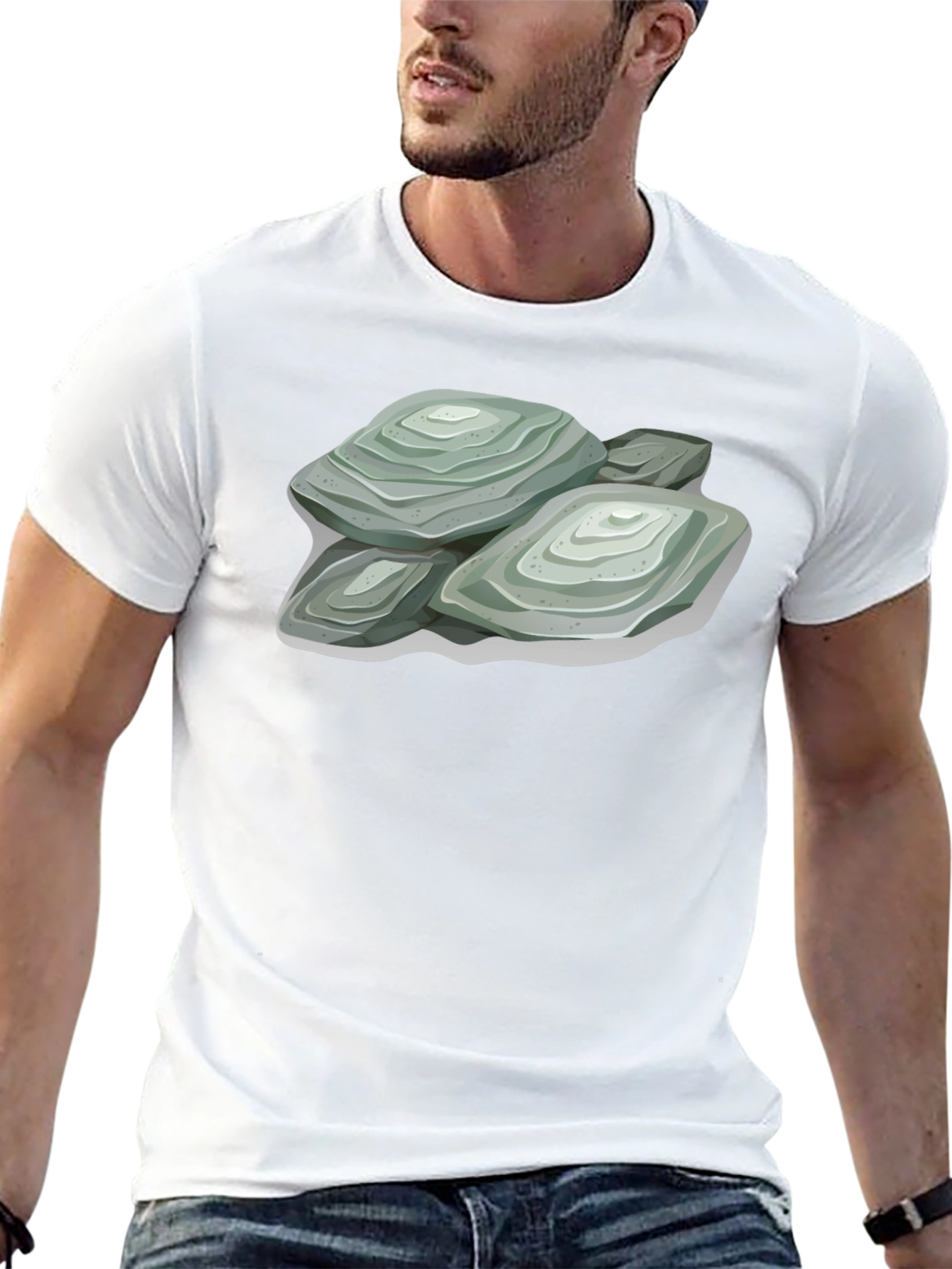 Stacked Stone Graphic Tee - Comfort Fit