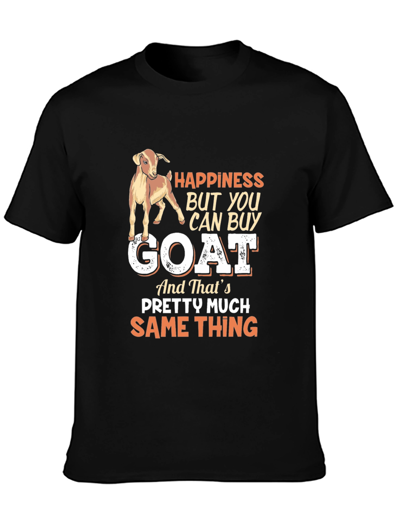Happiness Goat Graphic Tee