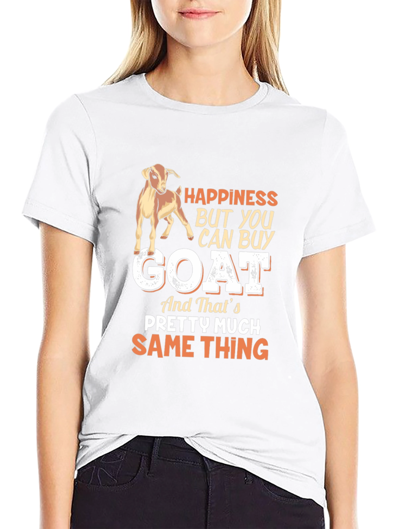 Happiness Goat Graphic Tee