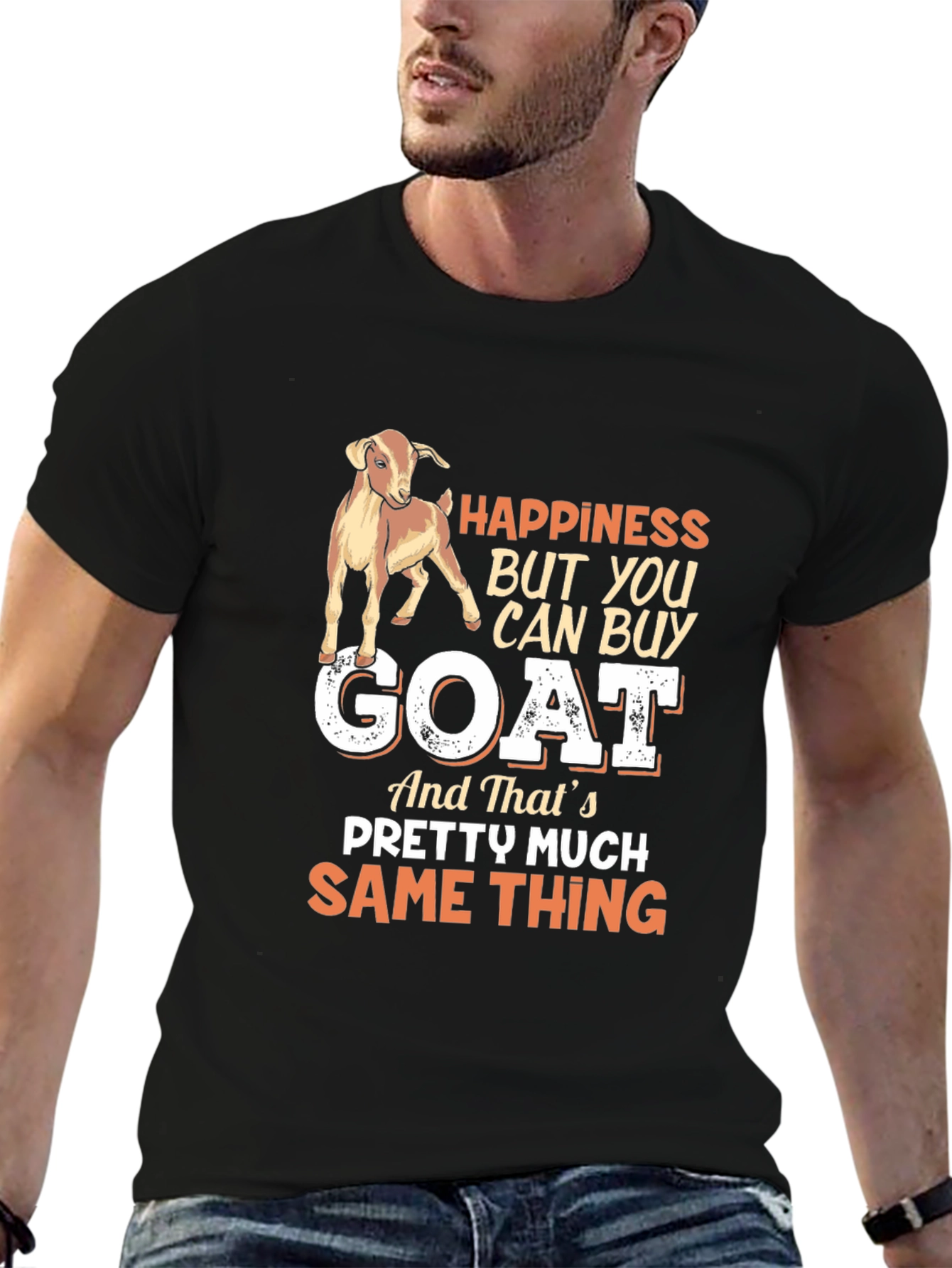 Happiness Goat Graphic Tee