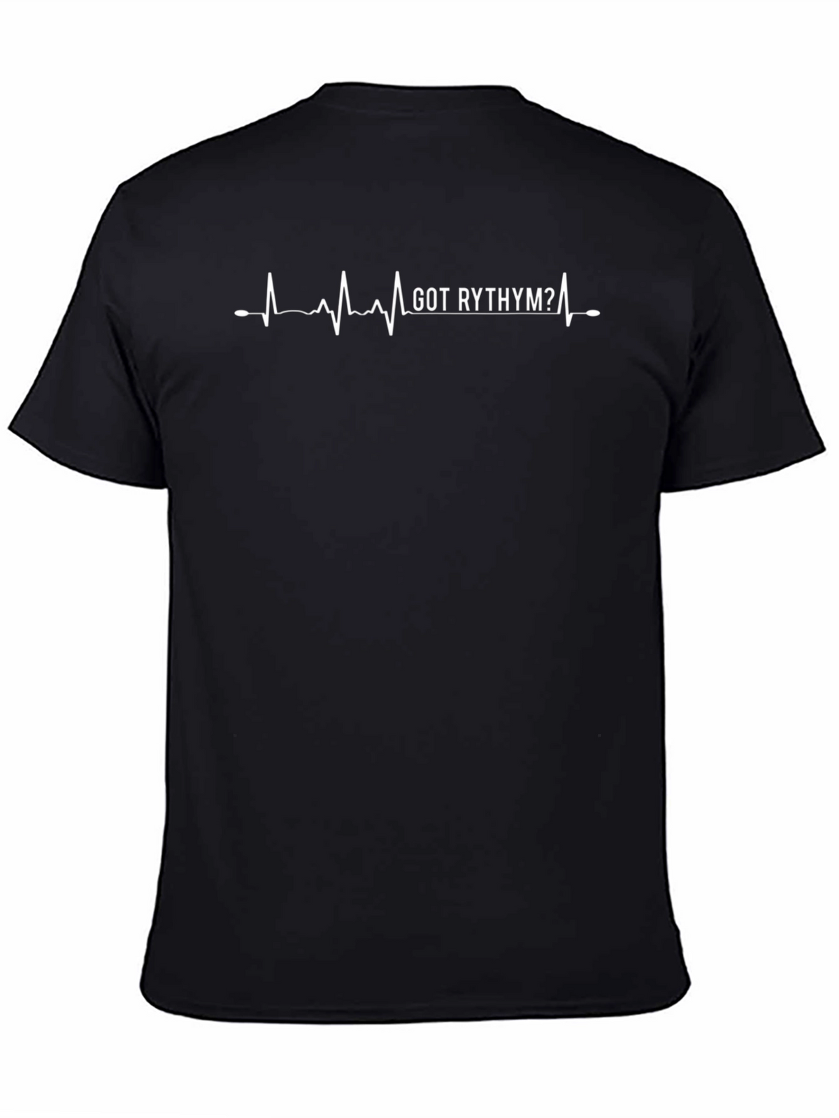 Got Rhythm? Graphic Tee - Black Cotton Crew Neck