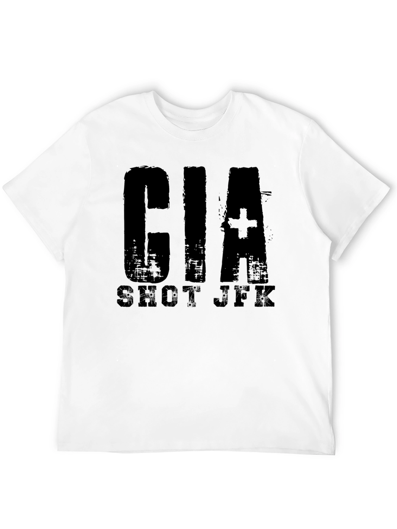 CIA Shut JXK Black Graphic T-Shirt