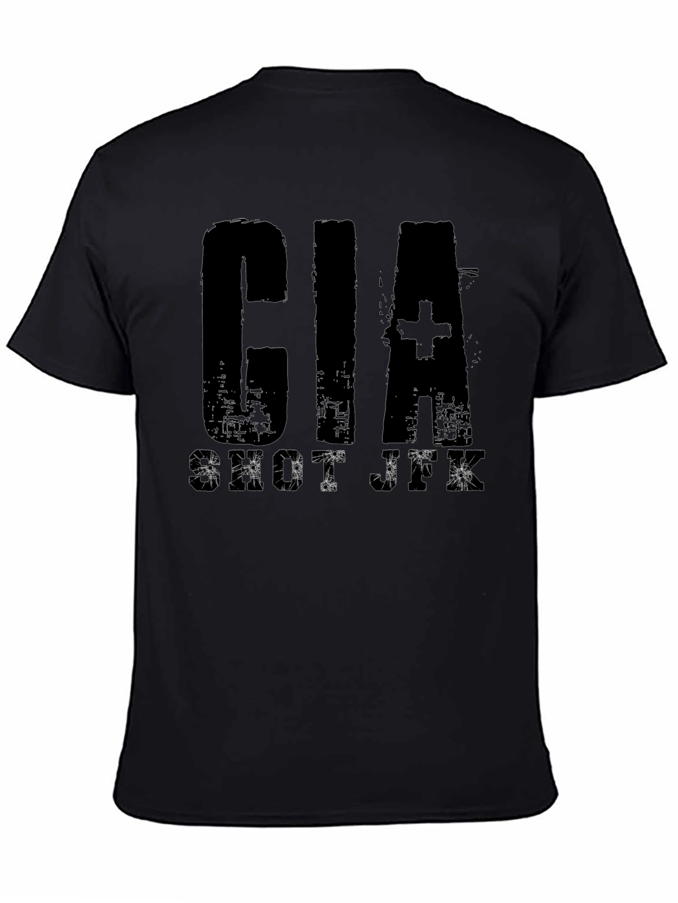 CIA Shut JXK Black Graphic T-Shirt