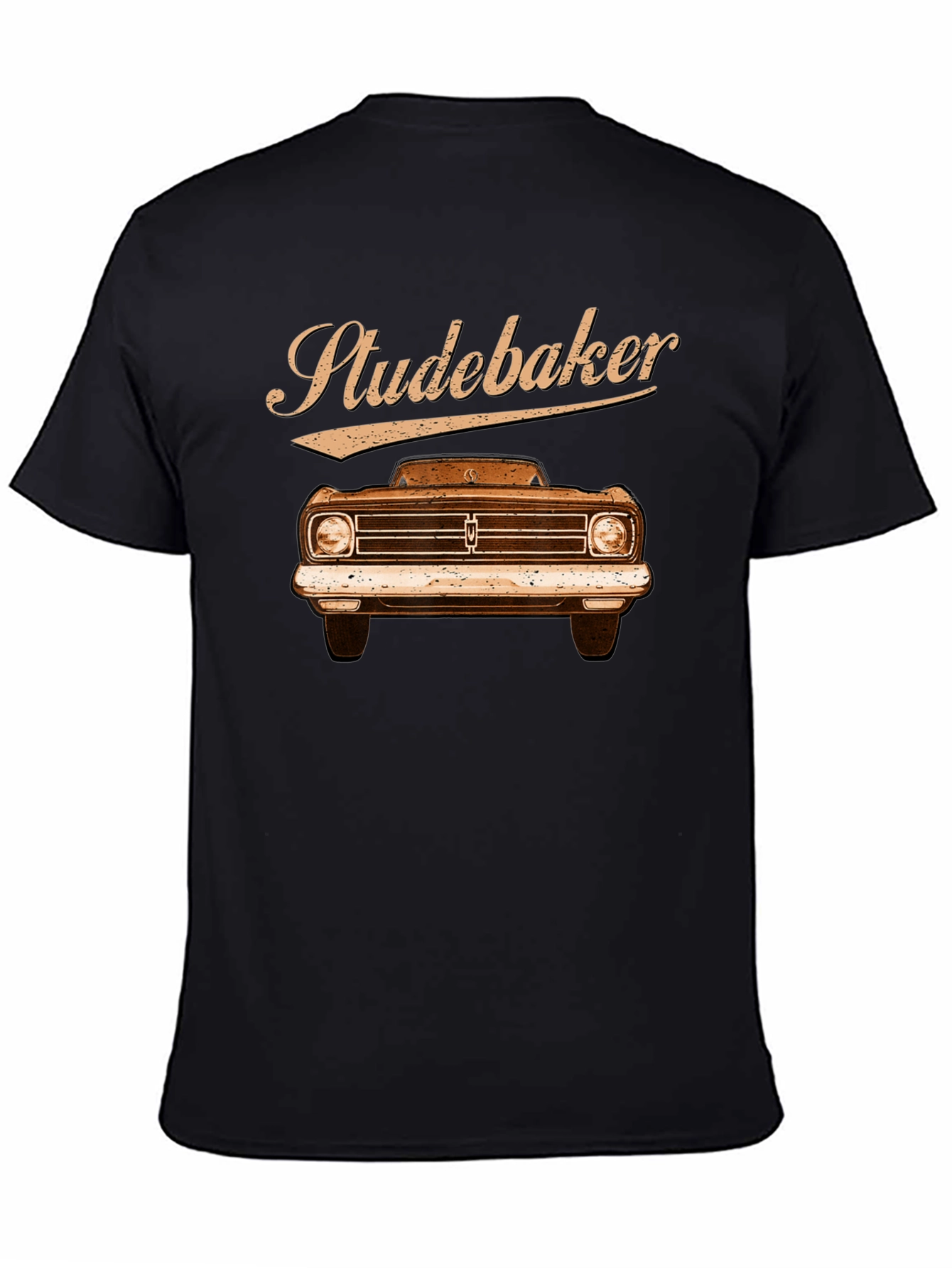Studebaker Car Graphic Black T-Shirt