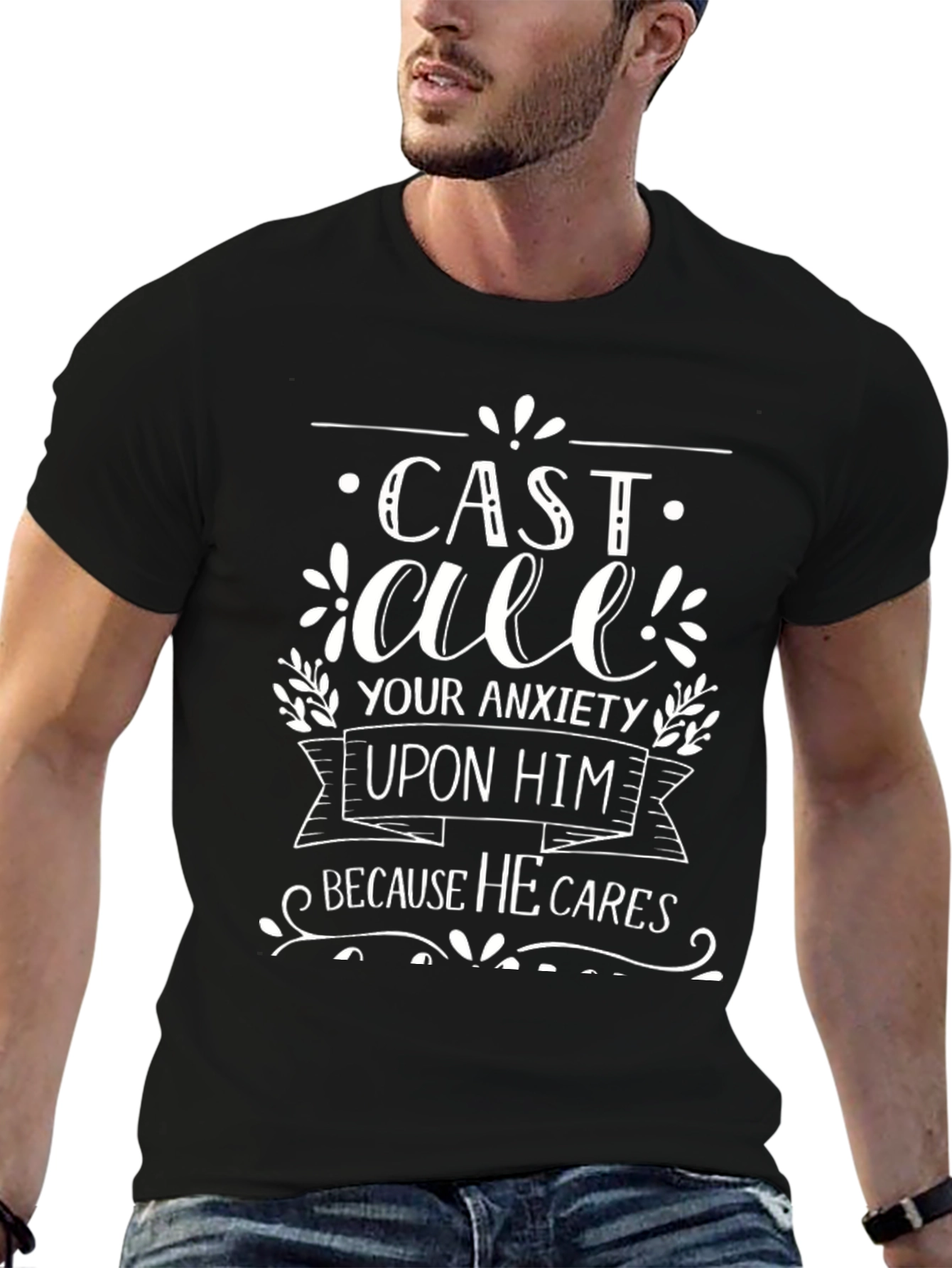 Cast All Your Anxiety T-Shirt - Inspirational Christian Tee